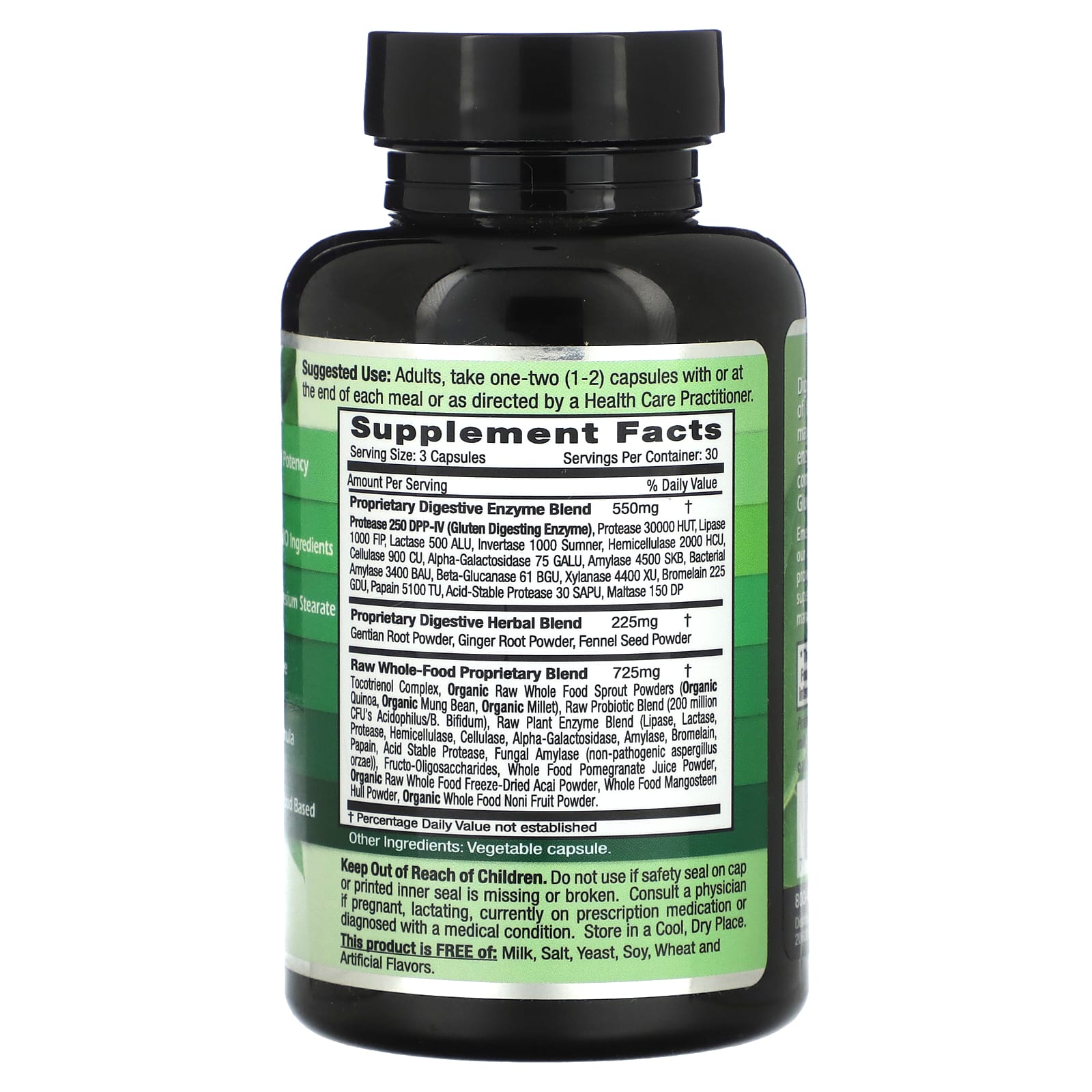 Digestive Health Support with Emerald Labs Gluten, Dairy & Beans+ Enzymes - Image 2