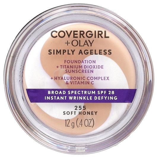 Covergirl Simply Ageless Foundation, SPF 28, 0.4 oz (12g) - Image 1