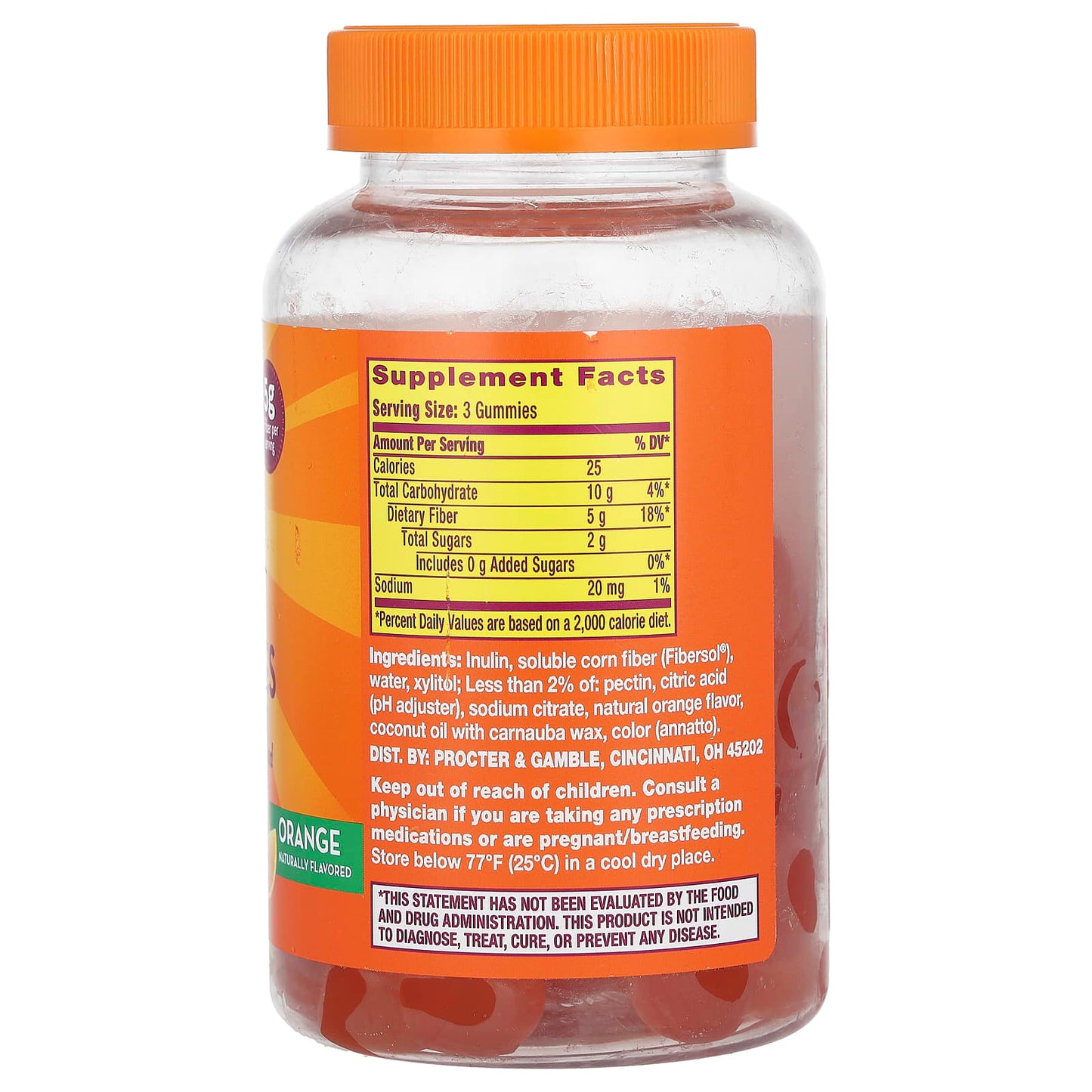 Metamucil, Fiber Gummies, Orange, 72 Gummies - Image 2