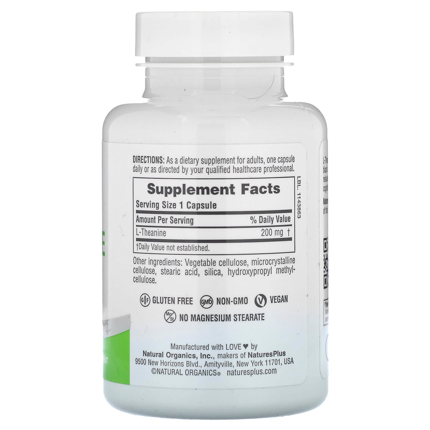 NaturesPlus, Pro L-Theanine 200, 60 Capsules (200 mg per Capsule) - Image 2