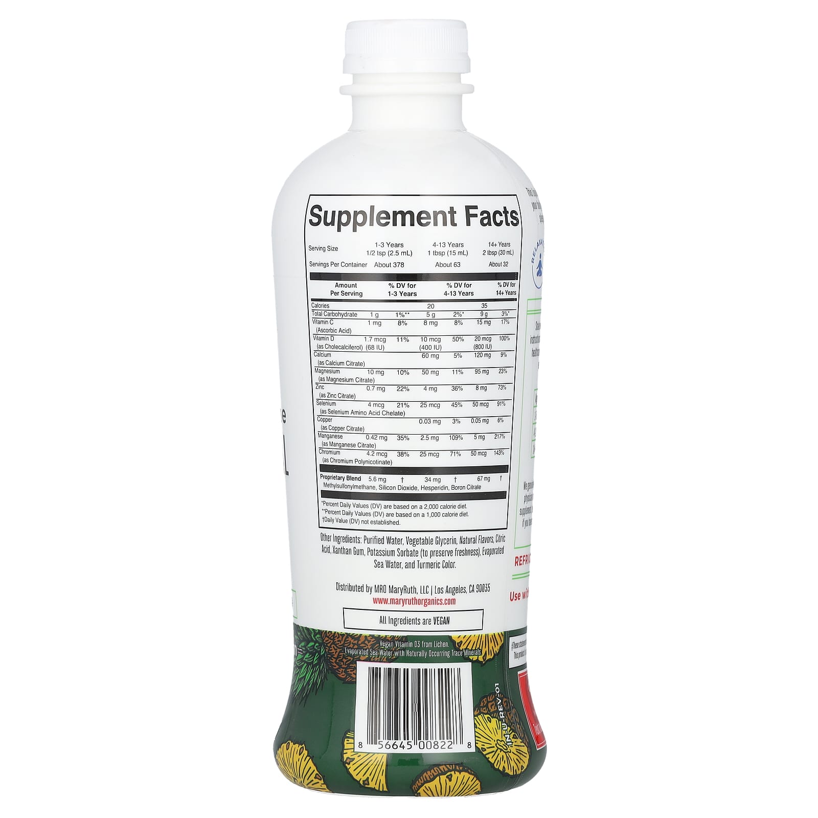 MaryRuth's, Liquid Nighttime Multimineral, Pineapple Dream, 32 fl oz (946 ml) - Image 2