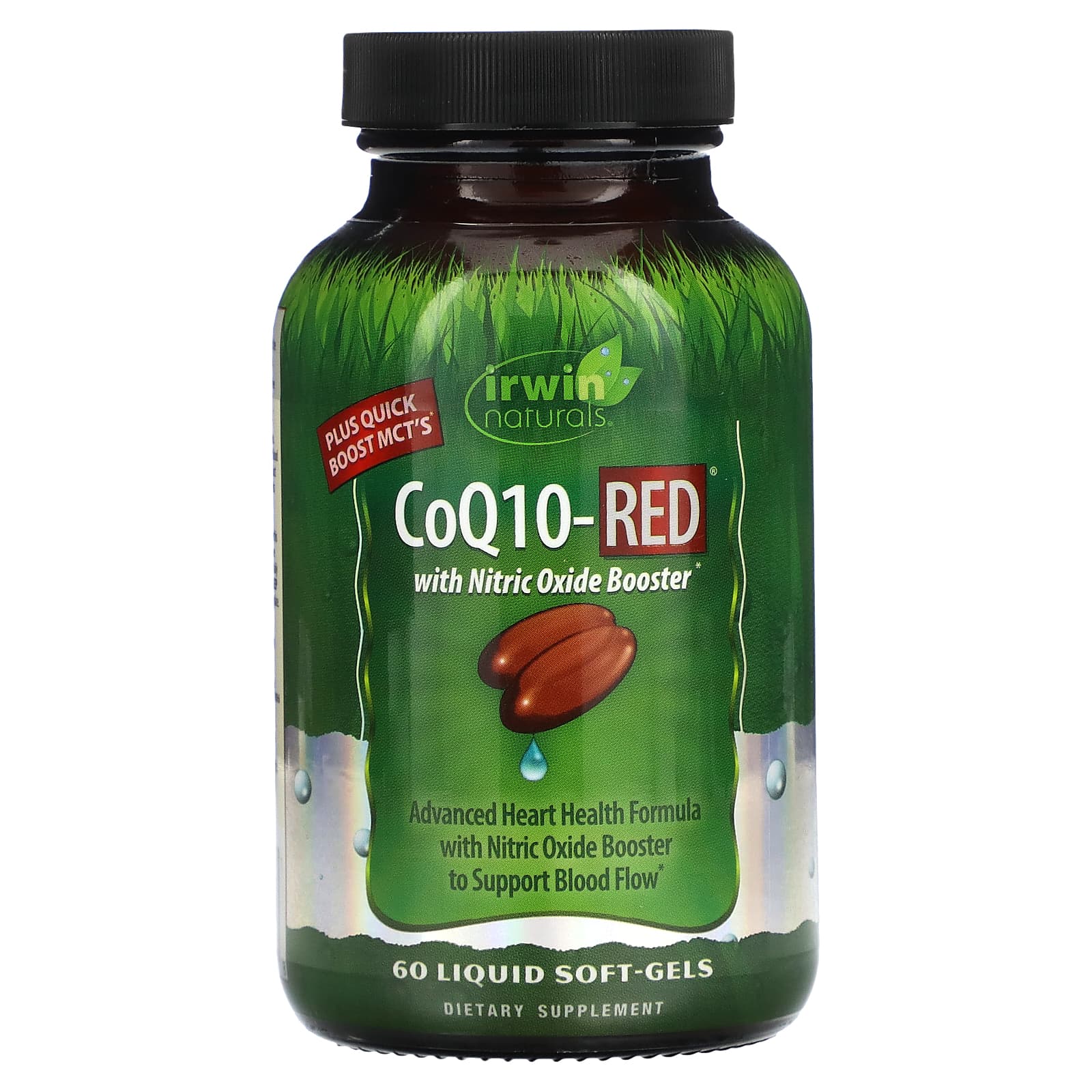 Irwin Naturals CoQ10-Red Liquid Soft-Gels for Heart Health - 60 Count - Image 1