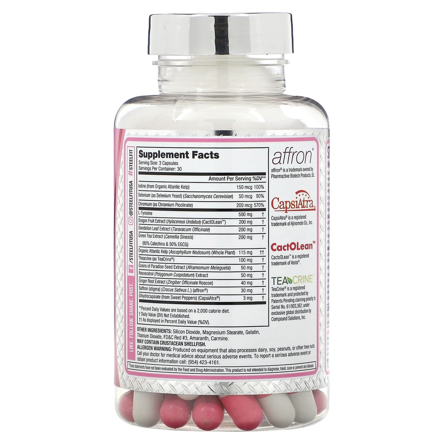SteelFit, Steel Slim Weight Loss Solution, 90 Capsules - Image 2