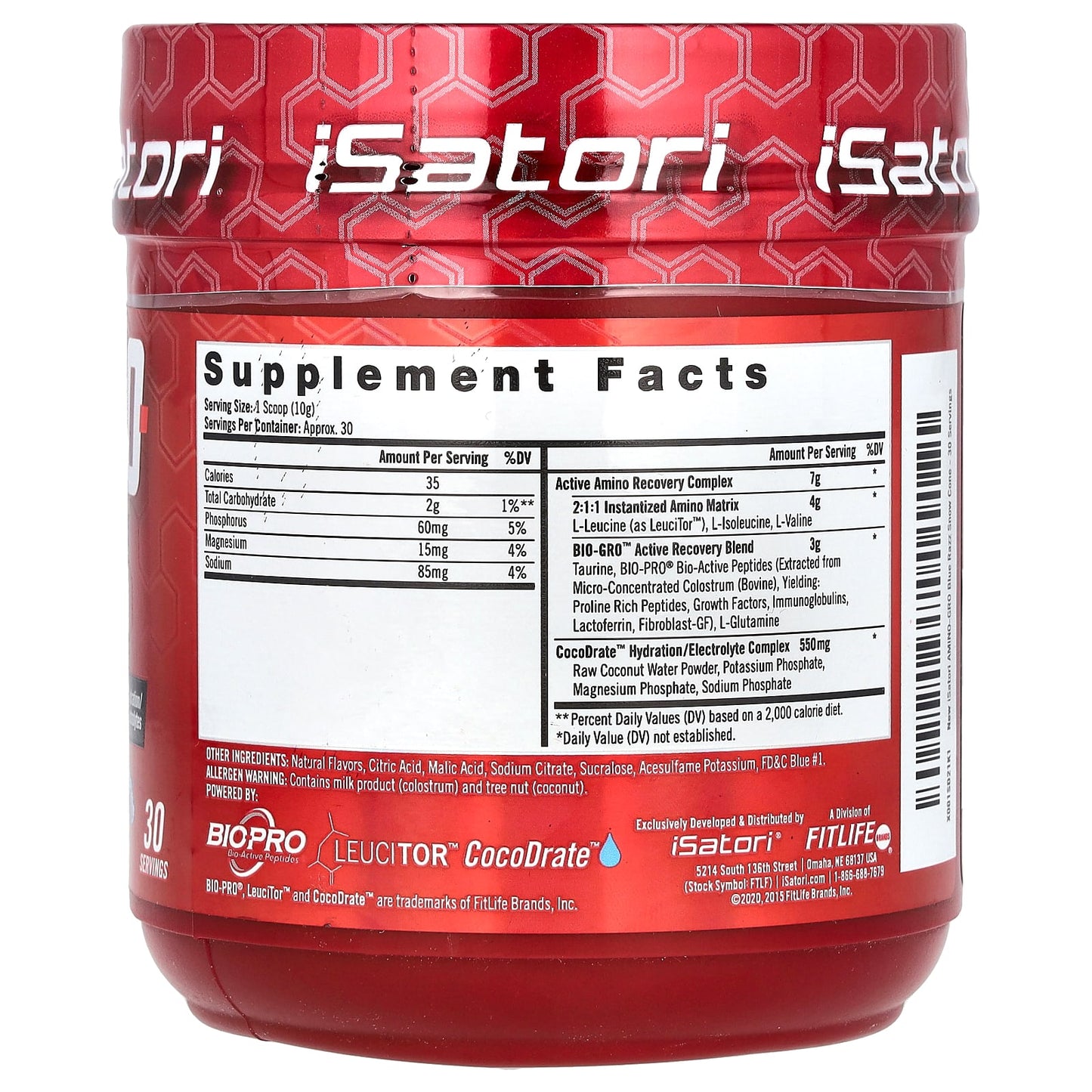 Boost Performance with Isatori Amino-Gro - 10.6 oz (300 g) - Image 2
