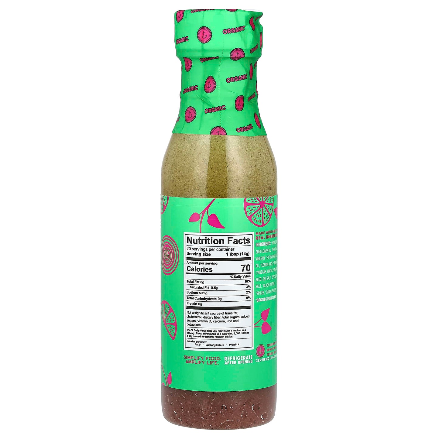 Tessemae's, Pantry, Organic Dressing & Marinade, Classic Italian, 10 fl oz (296 ml) - Image 2