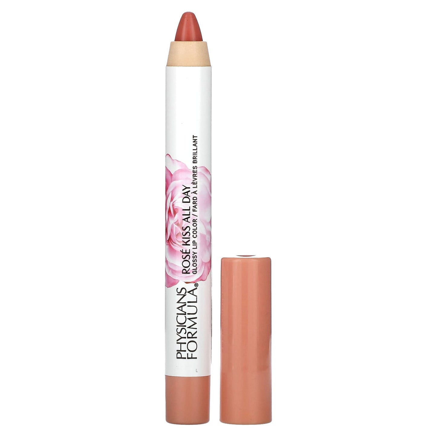 Physicians Formula, Rosé Kiss All Day, Glossy Lip Color, 1711502 Sweet Nothings, 0.15 oz (4.3 g) - Image 1