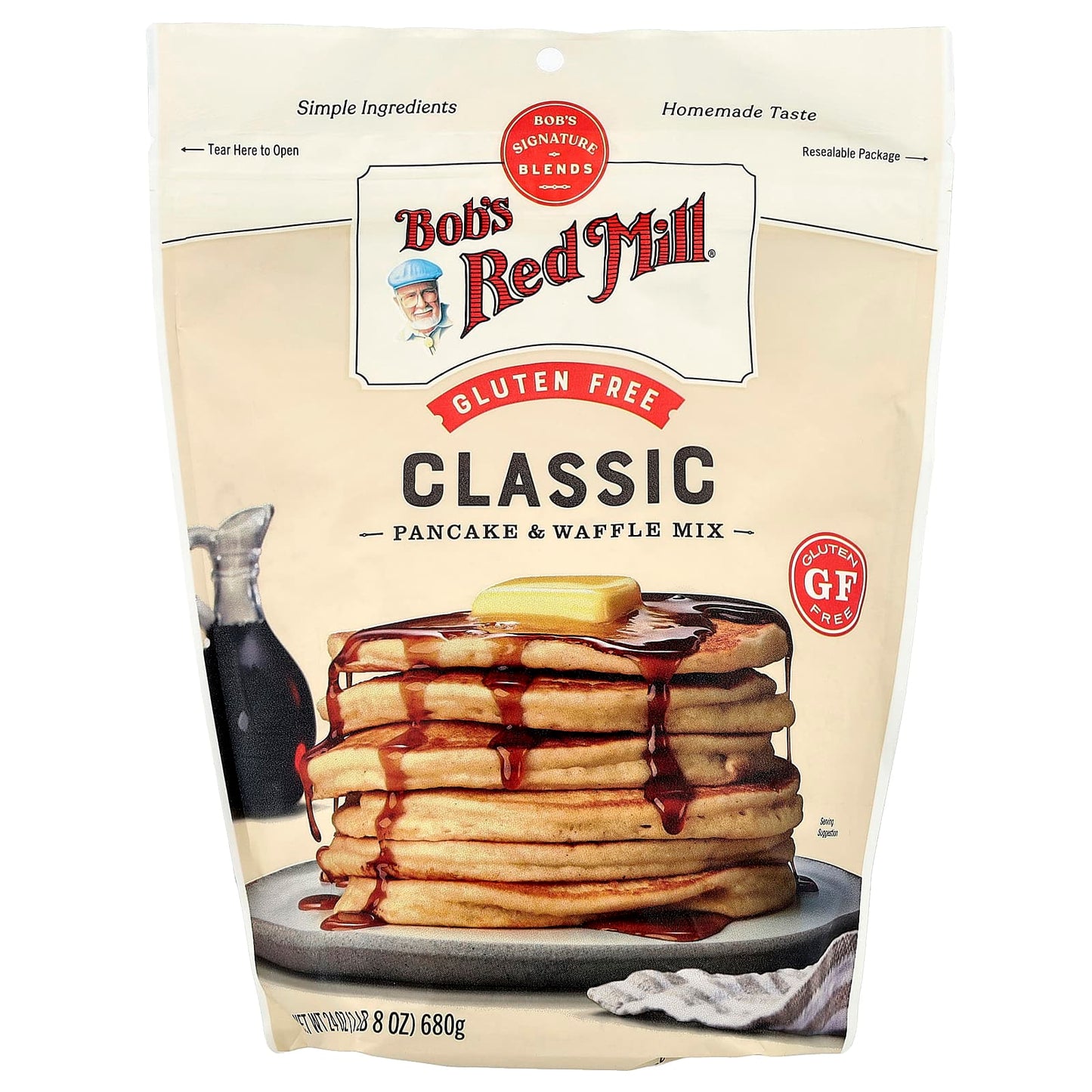 Gluten Free Pancake & Waffle Mix by Bob's Red Mill - 24 oz - Image 1