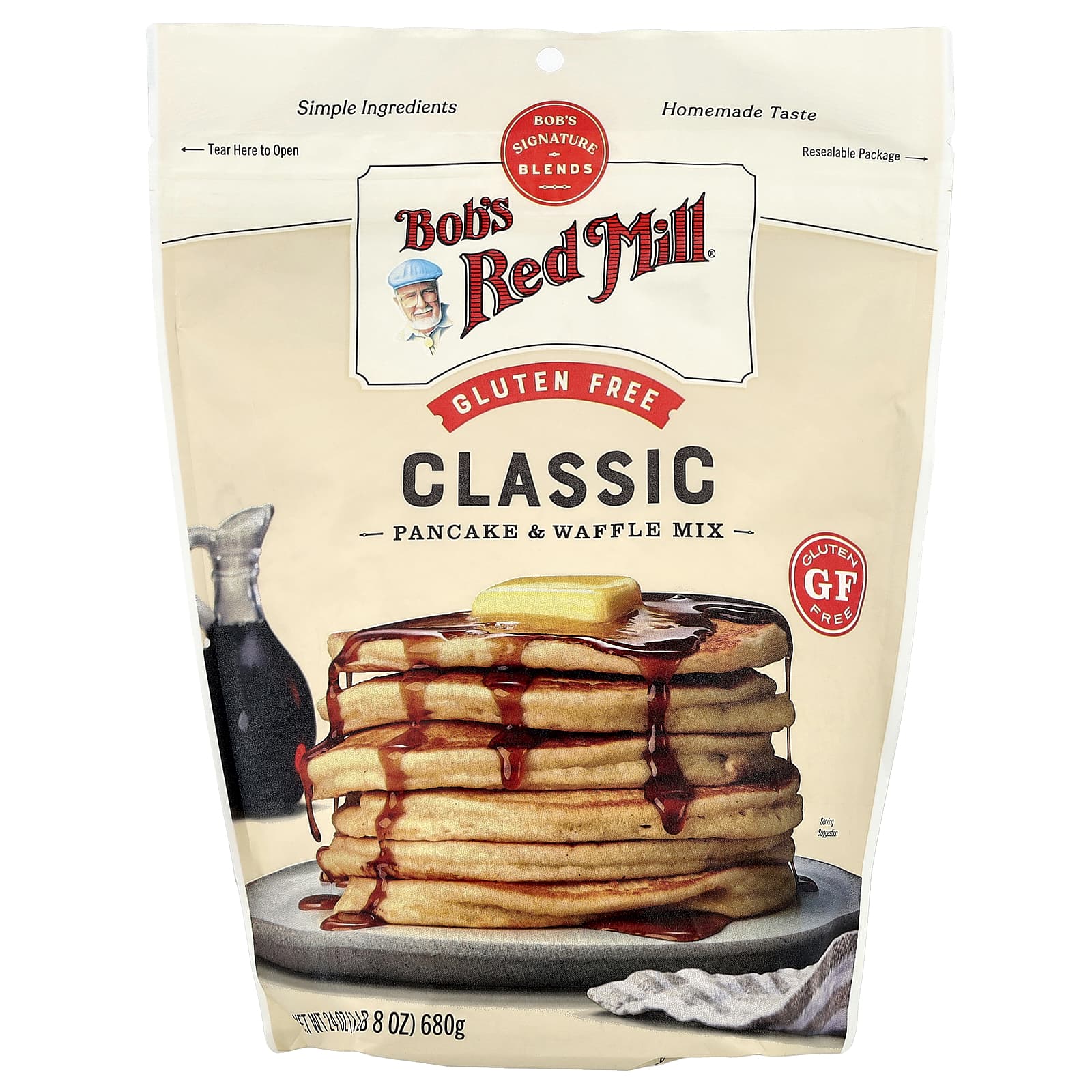 Gluten Free Pancake & Waffle Mix by Bob's Red Mill - 24 oz - Image 1
