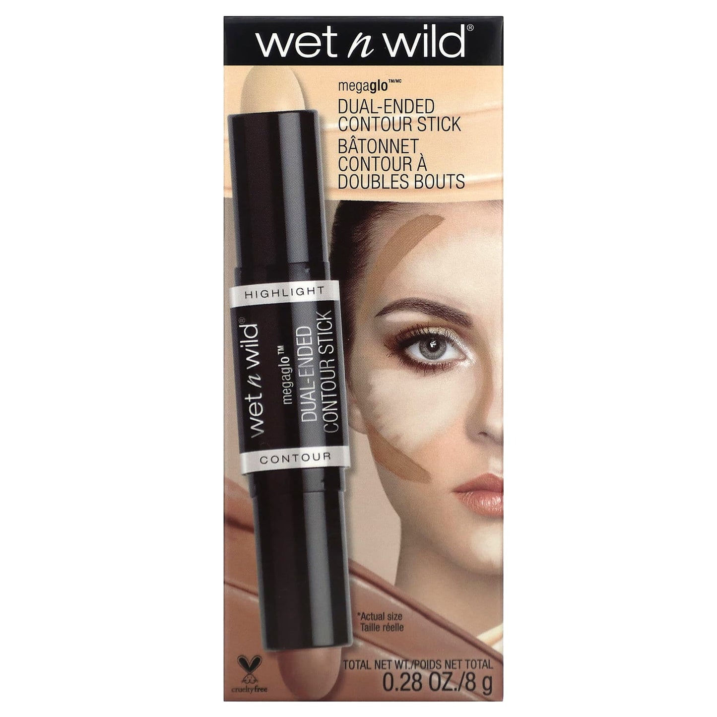 wet n wild, MegaGlo, Dual-Ended Contour Stick, Light/Medium, 0.28 oz (8 g) - Image 2