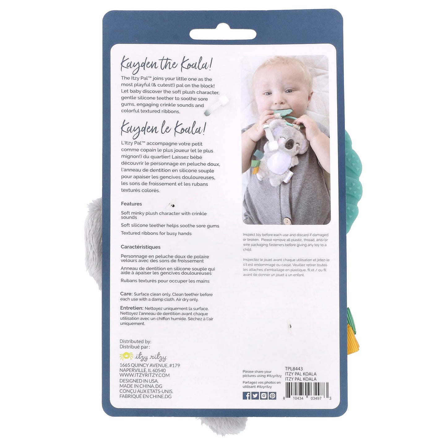 Koala Plush Toy with Teether for 0+ Months | itzy ritzy - Image 2