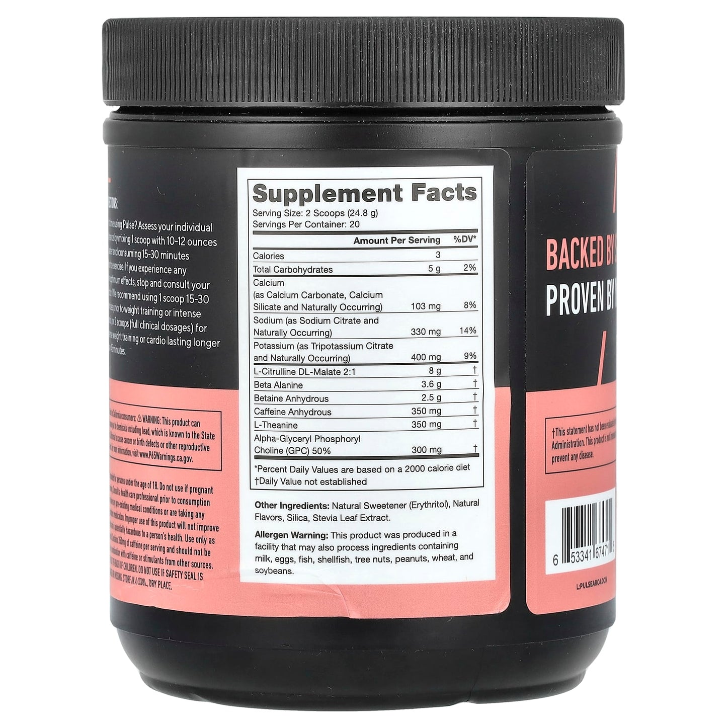 Legion Athletics, Pulse, Pre-Workout Drink, Arctic Blast , 1.09 lbs (496 g) - Image 2
