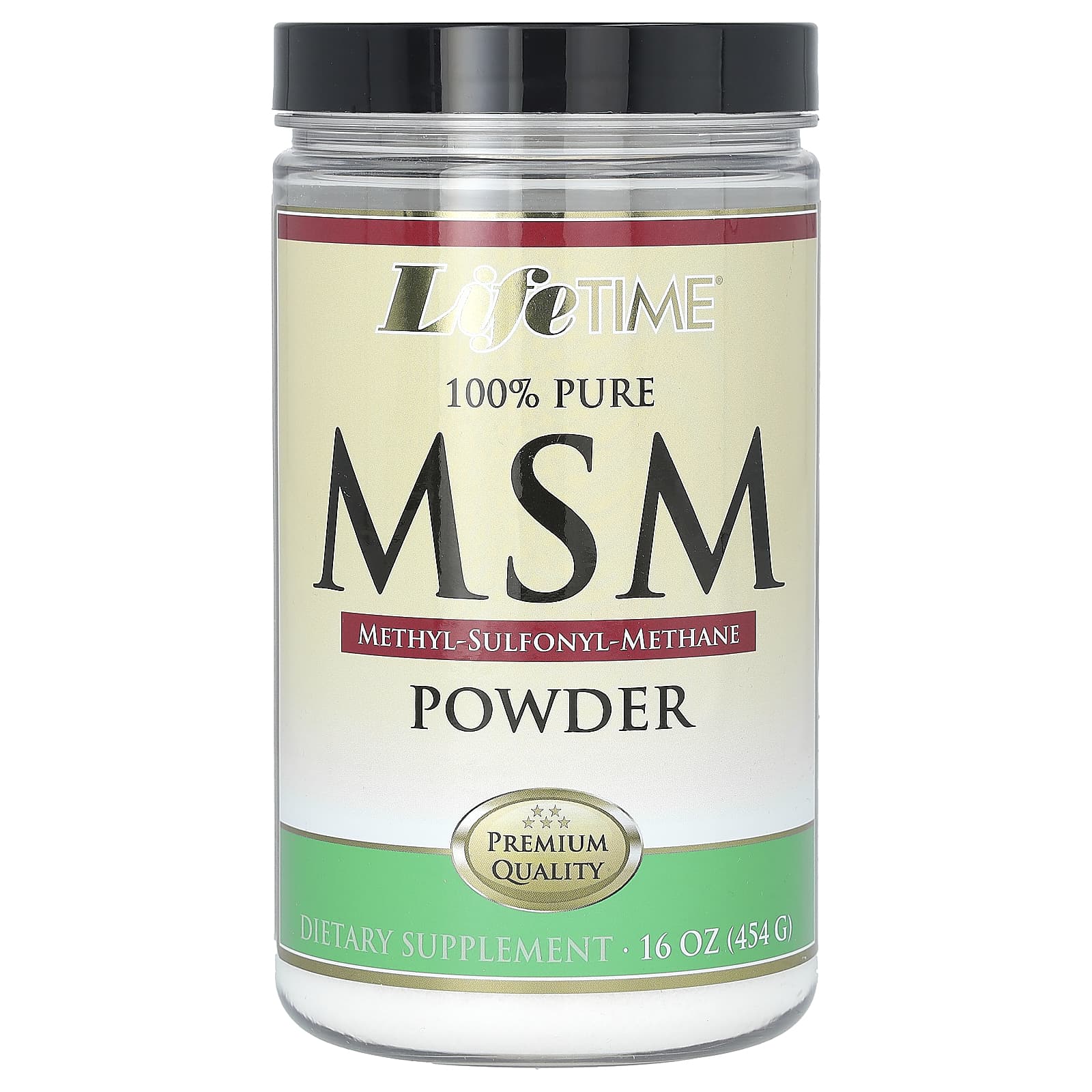 LifeTime Vitamins, MSM Powder, 16 oz (454 g) - Image 1