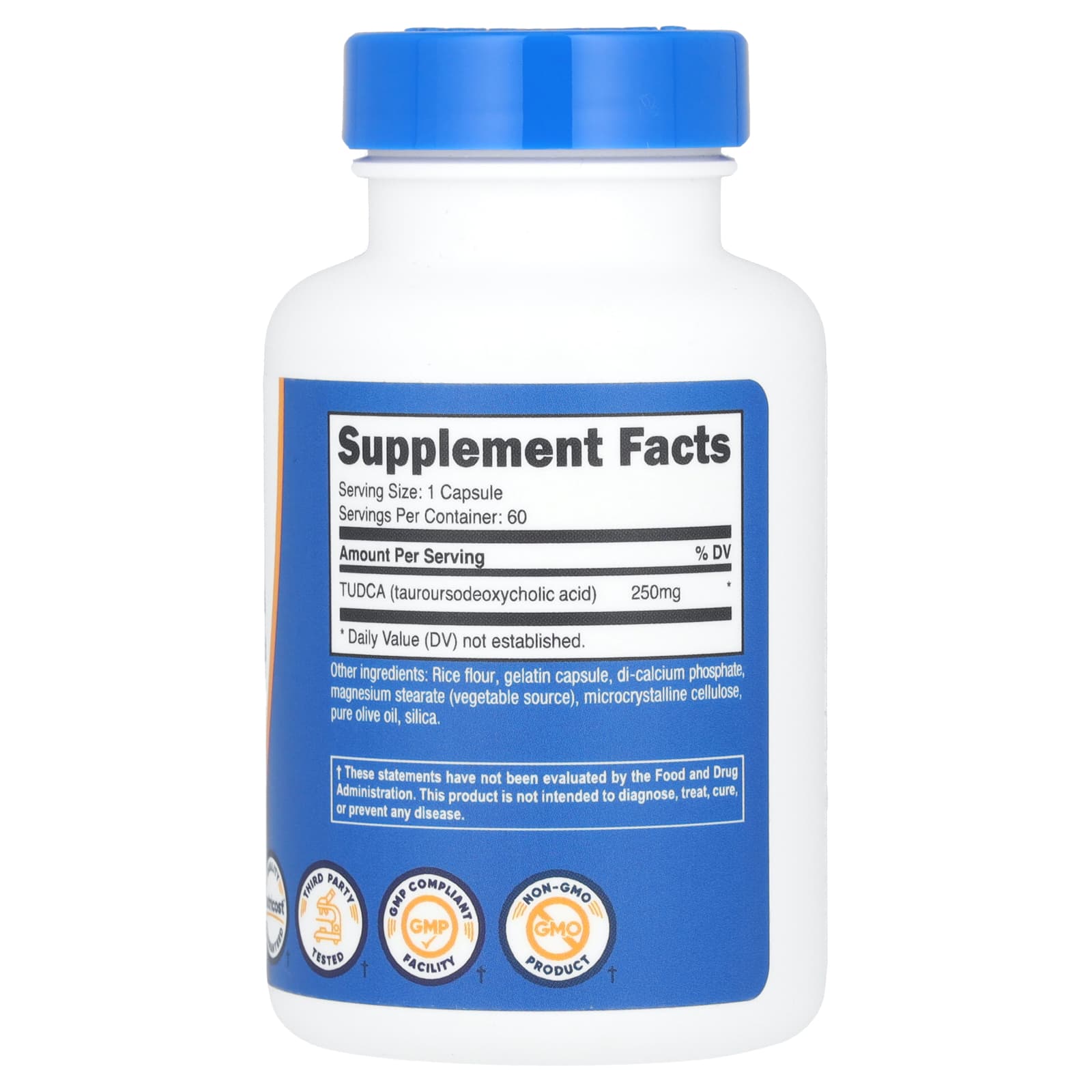 Nutricost, TUDCA, 250 mg, 60 Capsules - Image 2