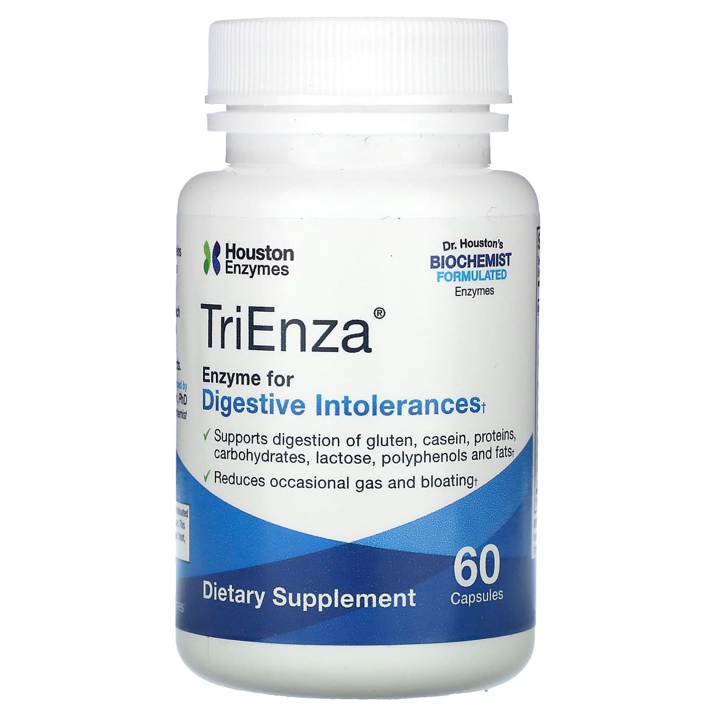 Houston Enzymes - TriEnza for Digestive Health, 60 Capsules - Image 1