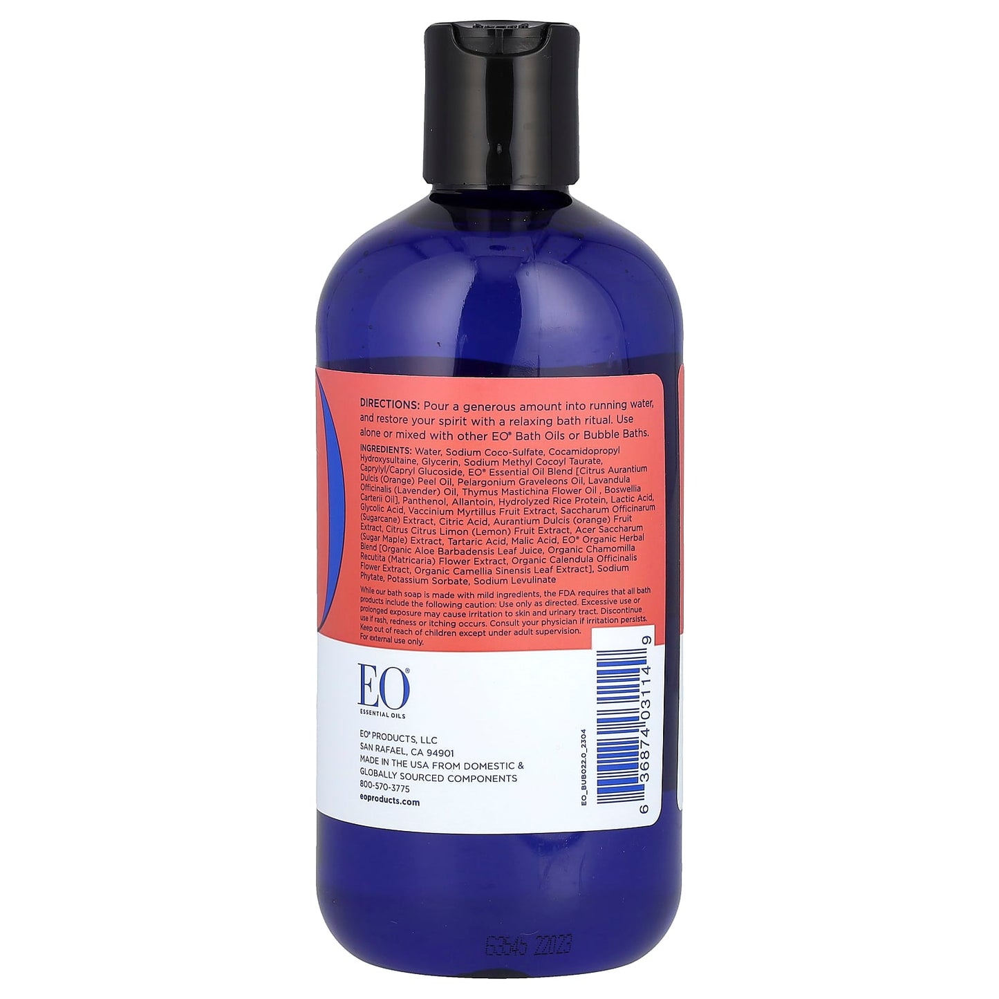 Balancing Rose Geranium Bubble Bath by EO Products - Relaxing Self-Care - Image 2