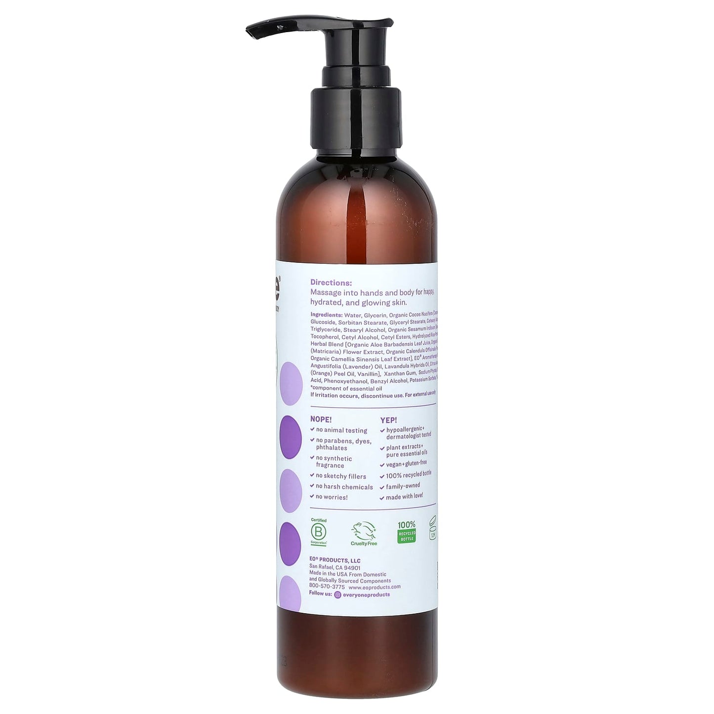 Vanilla + Lavender 8 fl oz Lotion for Smooth, Hydrated Skin - Image 2
