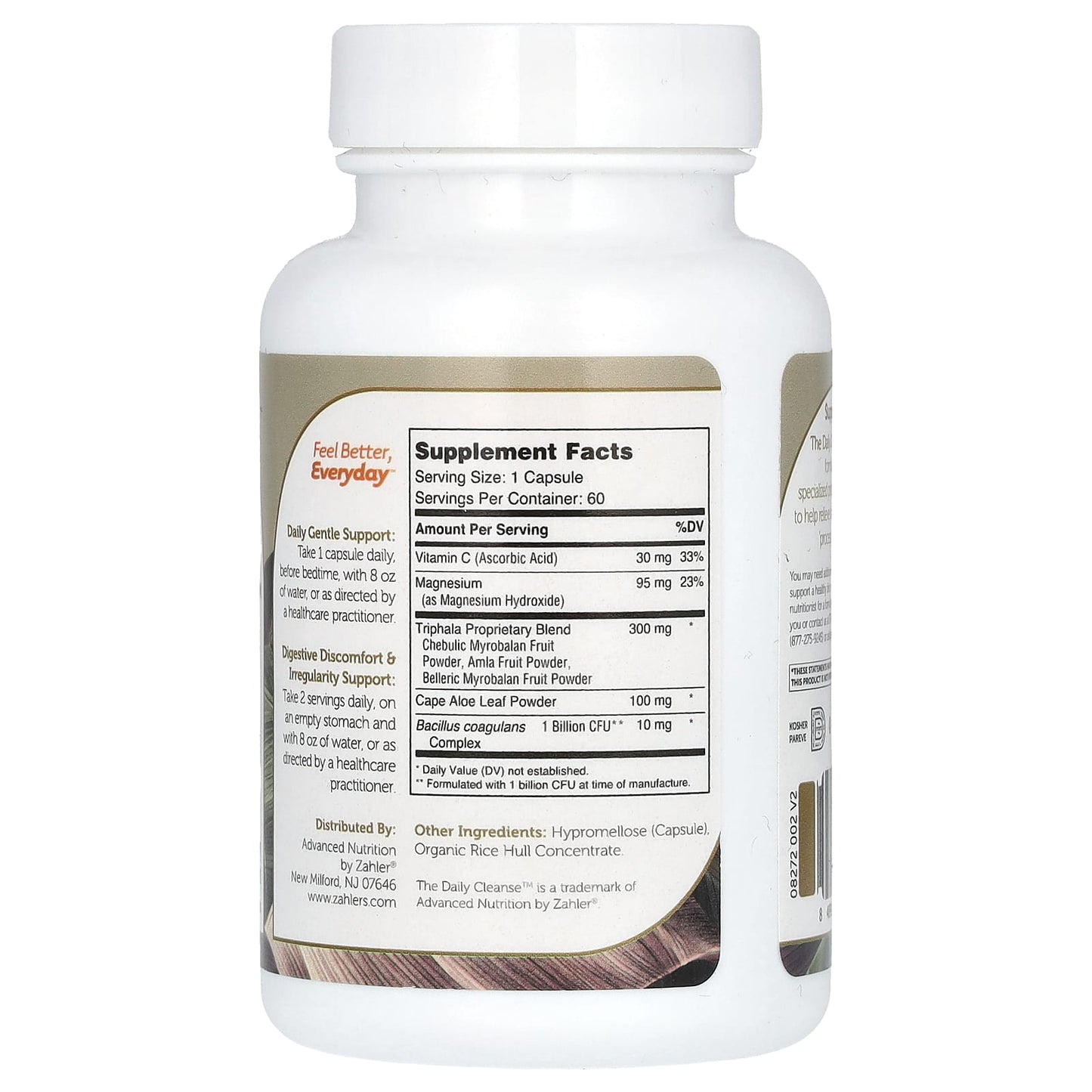 Zahler, The Daily Cleanse, 60 Capsules - Image 2