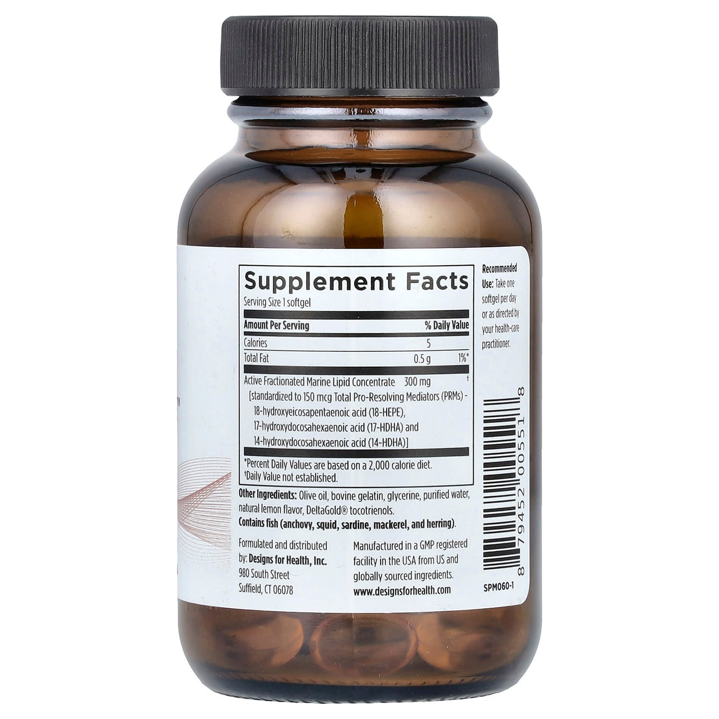 Support Inflammation Resolution with Designs For Health SPM Supreme 60 Softgels - Image 2