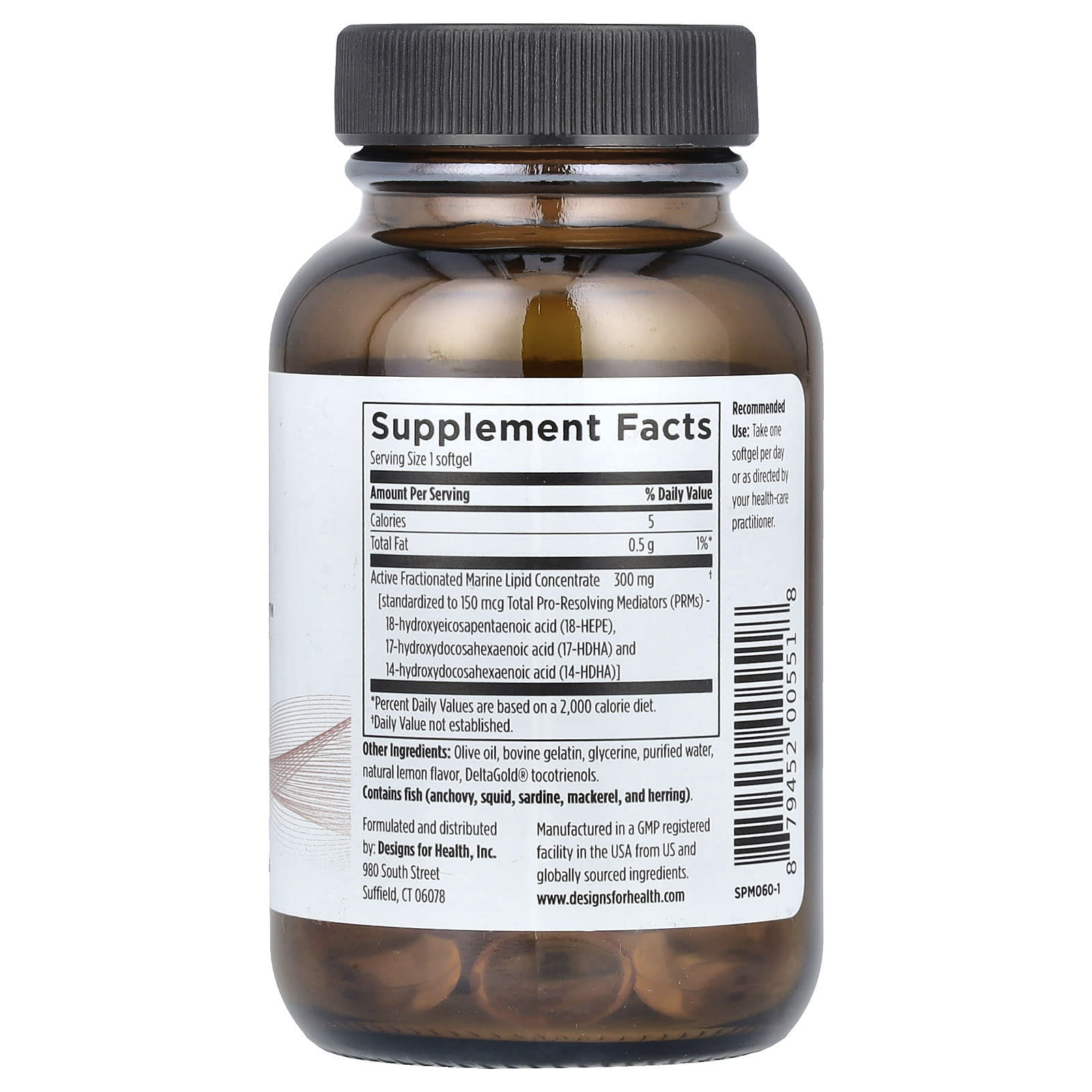 Support Inflammation Resolution with Designs For Health SPM Supreme 60 Softgels - Image 2