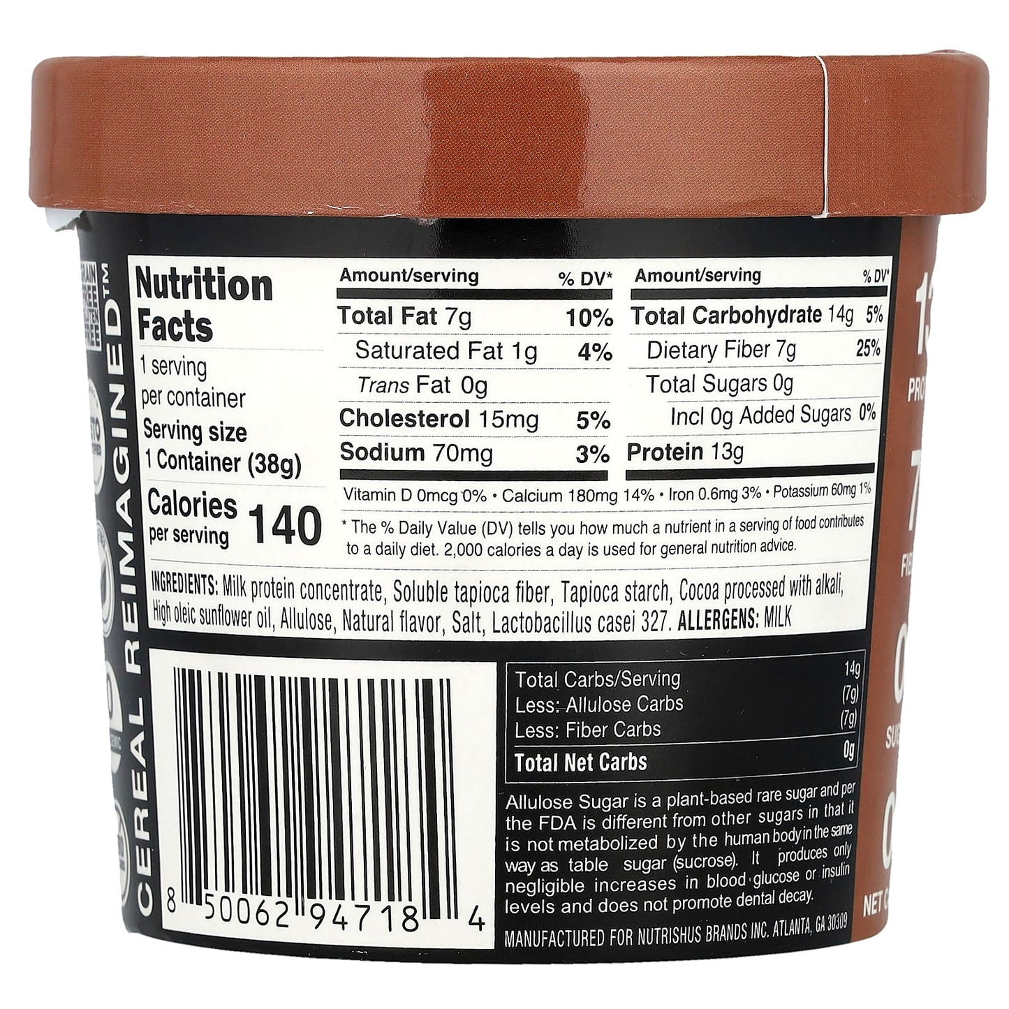 RxSugar, Cereal Pro™, Cocoa Crunch, 1.35 oz (38 g) - Image 2