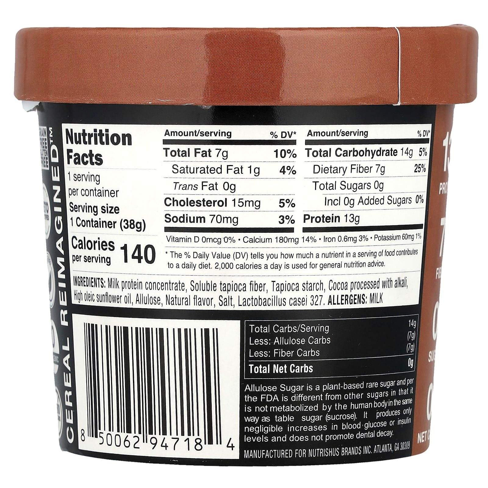 RxSugar, Cereal Pro™, Cocoa Crunch, 1.35 oz (38 g) - Image 2