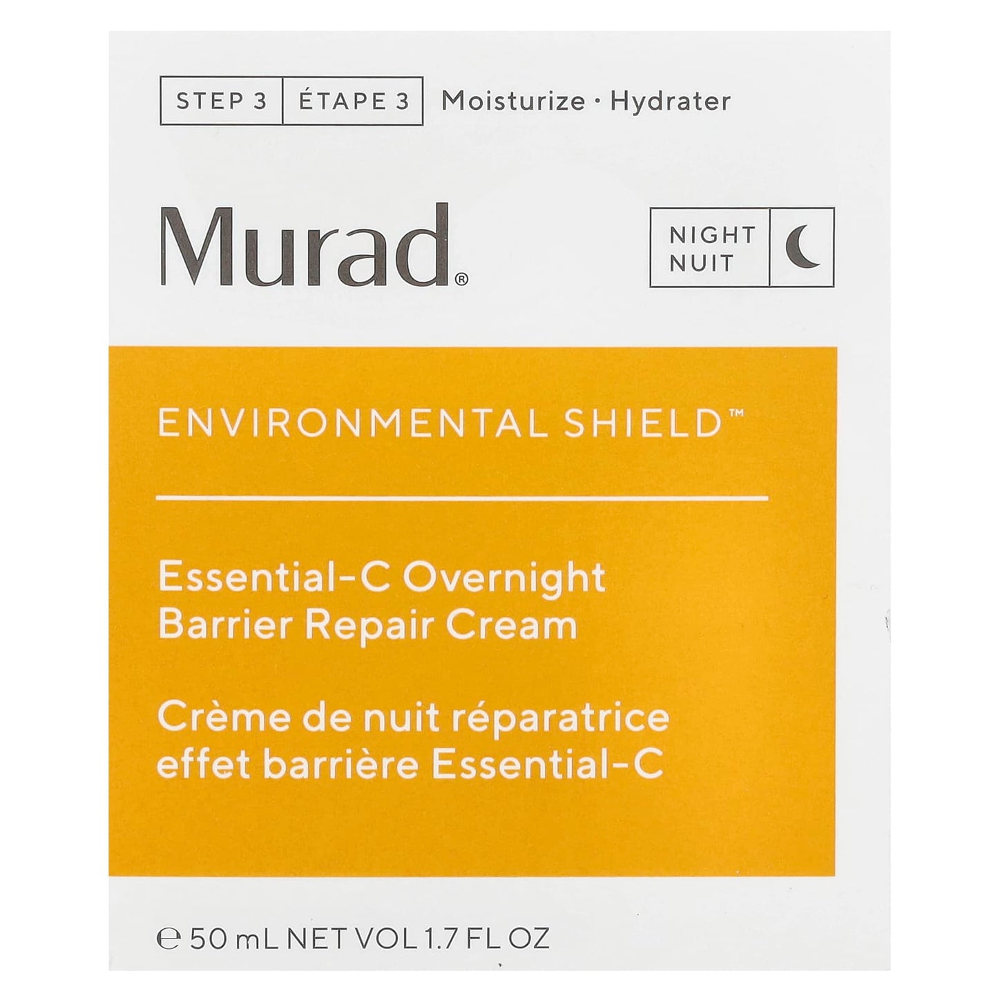 Murad, Environmental Shield, Essential-C Overnight Barrier Repair Cream, 1.7 fl oz (50 ml) - Image 2