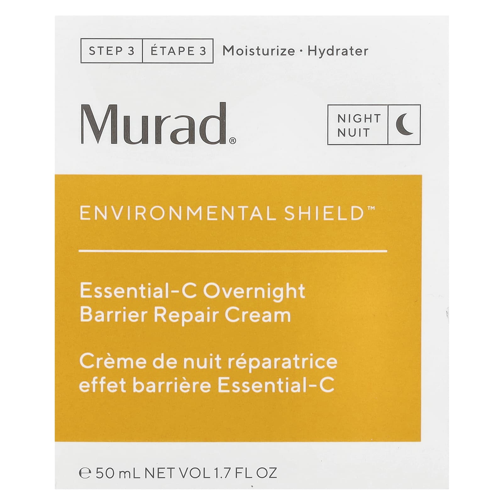 Murad, Environmental Shield, Essential-C Overnight Barrier Repair Cream, 1.7 fl oz (50 ml) - Image 2