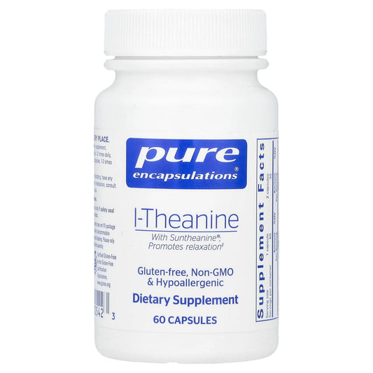 Pure Encapsulations, l-Theanine, 60 Capsules - Image 1