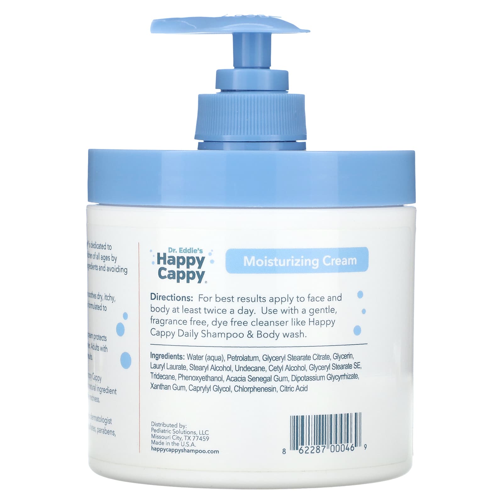 Happy Cappy Moisturizing Cream for Dry, Sensitive Skin - Fragrance Free - Image 2