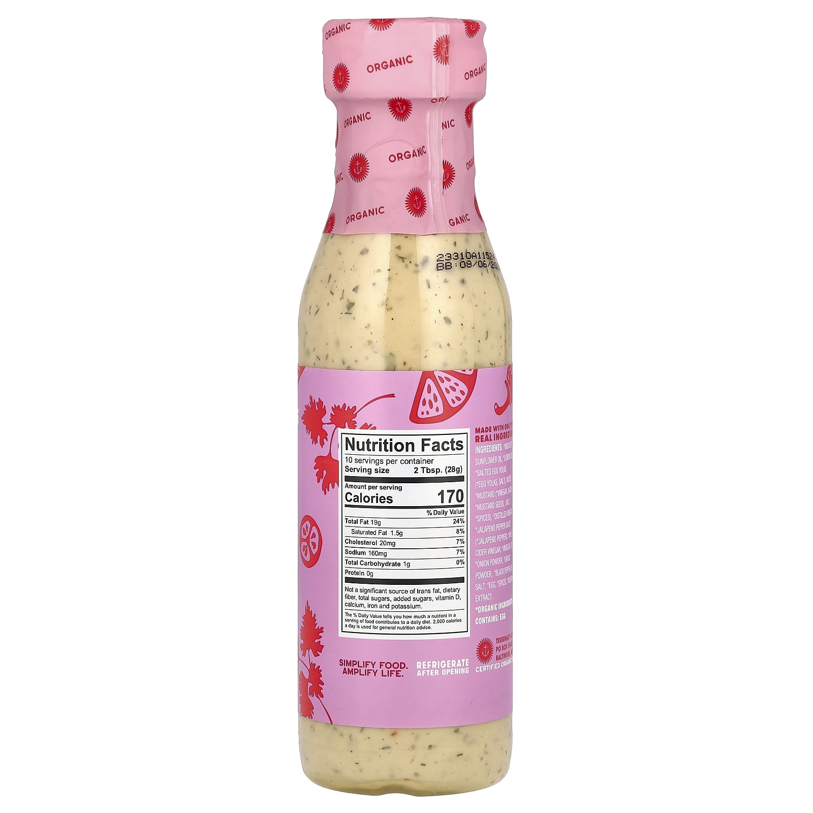 Tessemae's, Pantry, Organic Dressing & Dip, Buffalo Ranch, 10 fl oz (296 ml) - Image 2