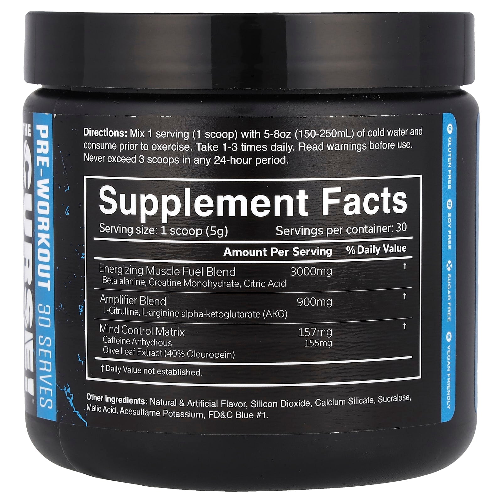 JNX Sports - The Curse! Pre-Workout, Blue Raspberry, 5.3 oz (150 g) - Image 2