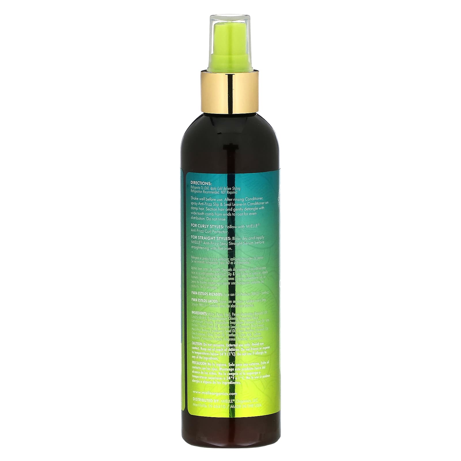 Mielle, Anti-Frizz Slip & Seal Leave-In Conditioner, Avocado & Tamanu , 8 fl oz (237 ml) - Image 2