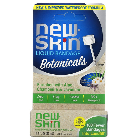 New Skin, Liquid Bandage, Skin Protectant, Botanicals, 0.3 fl oz (10 ml) - Image 1