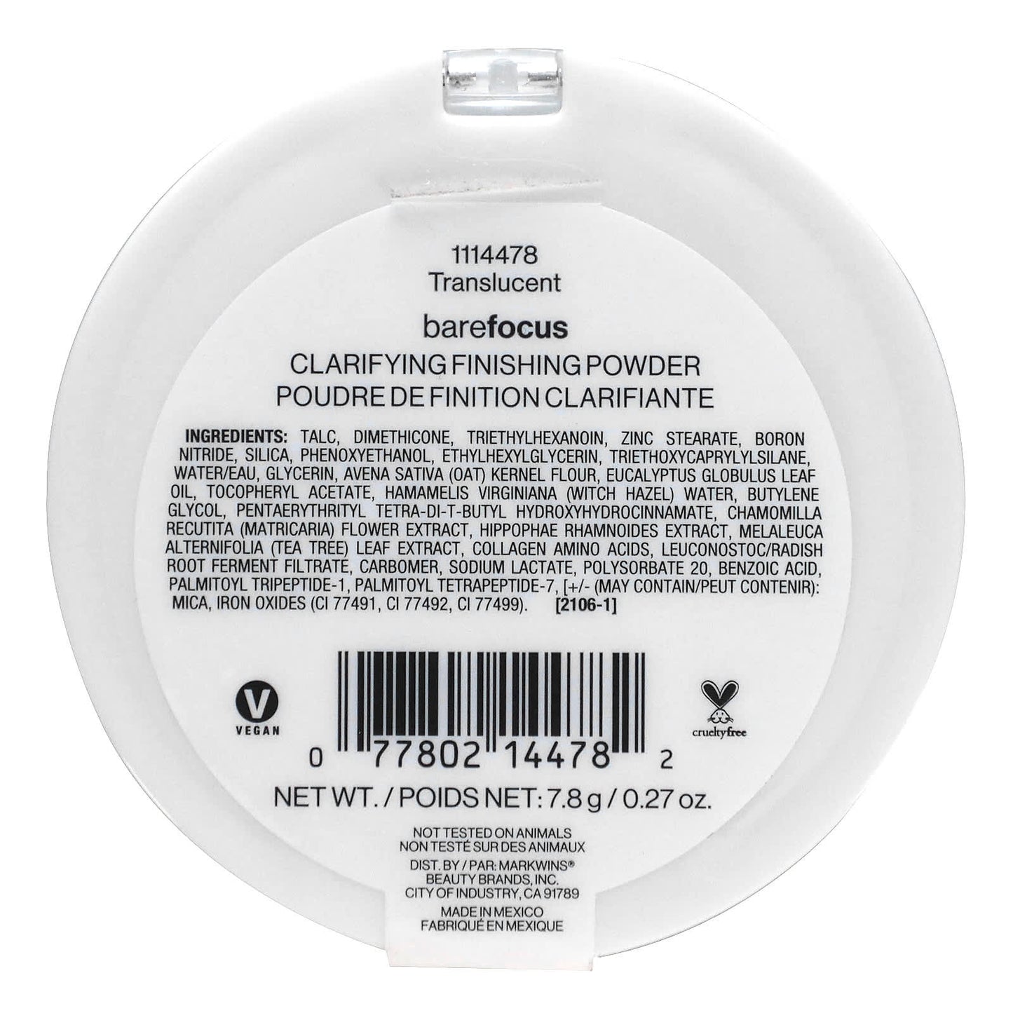 wet n wild, Barefocus, Clarifying Finishing Powder, 1114478 Translucent, 0.27 oz (7.8 g) - Image 2