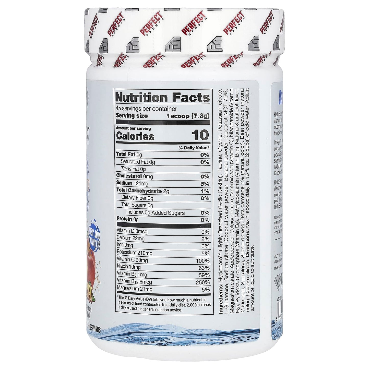 PERFECT Sports, Hydro Splash, Dual Hydration, Peach, 11.7 oz (331 g) - Image 2