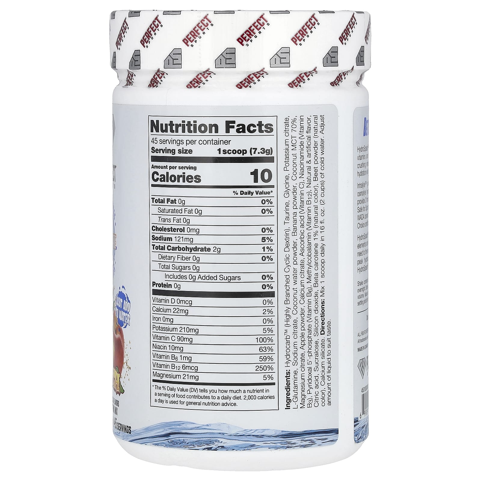 PERFECT Sports, Hydro Splash, Dual Hydration, Peach, 11.7 oz (331 g) - Image 2