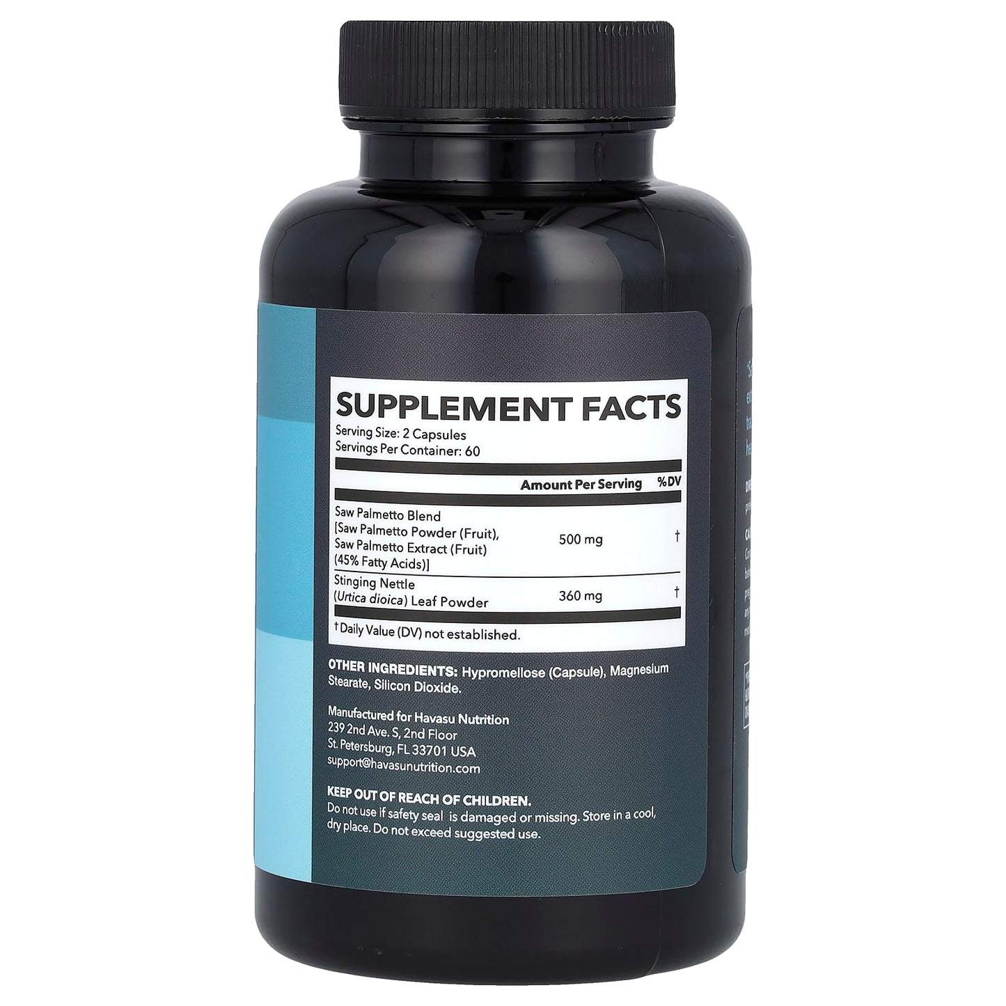 Havasu Nutrition Saw Palmetto 2x Formula for Prostate Health, 120 Capsules - Image 2