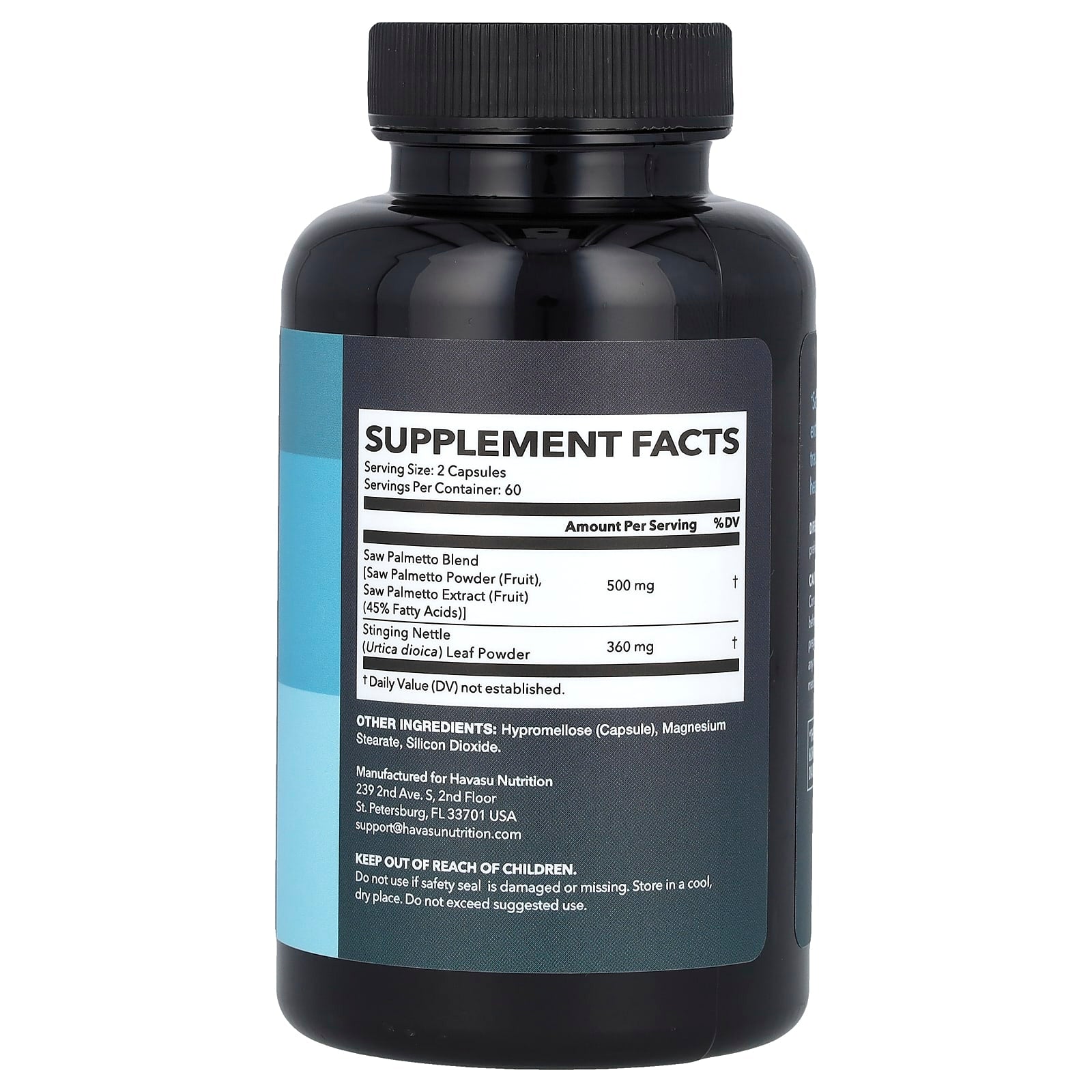 Havasu Nutrition Saw Palmetto 2x Formula for Prostate Health, 120 Capsules - Image 2