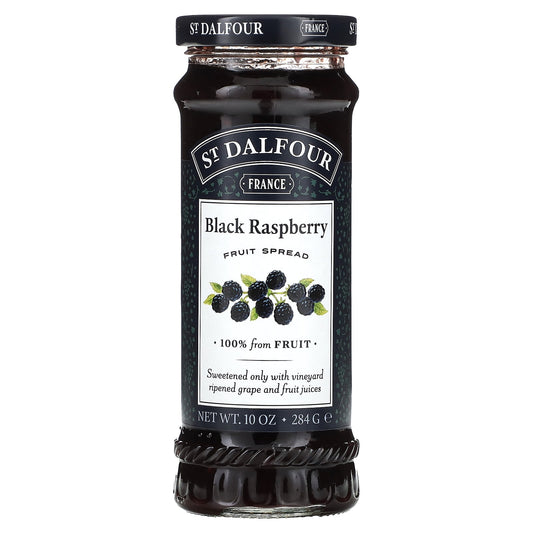 St. Dalfour, Fruit Spread, Black Raspberry , 10 oz (284 g) - Image 1