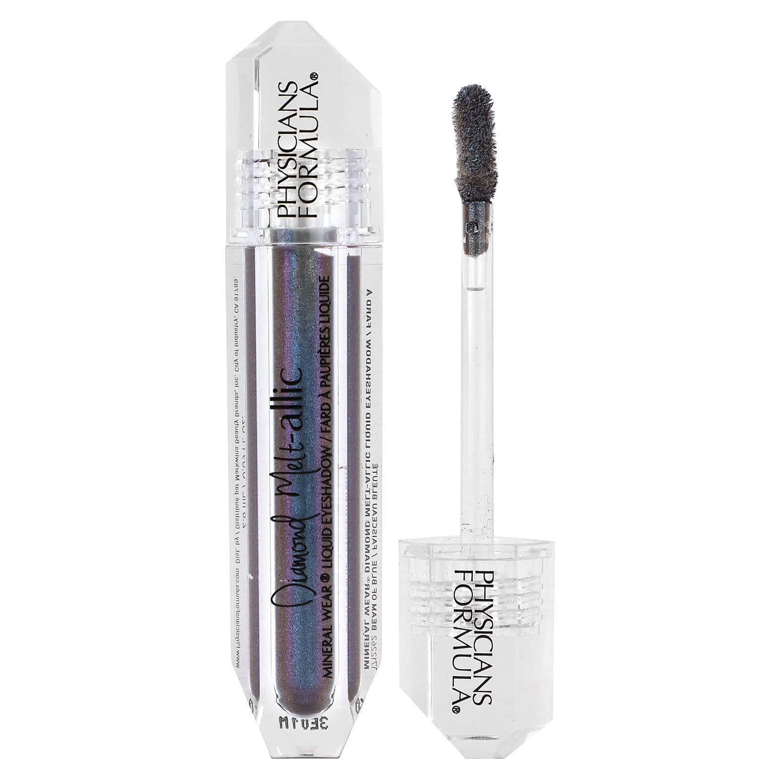 Physicians Formula, Mineral Wear, Diamond Melt-allic Liquid Eyeshadow, 1712262 Beam of Blue, 0.09 fl oz (2.8 ml) - Image 1