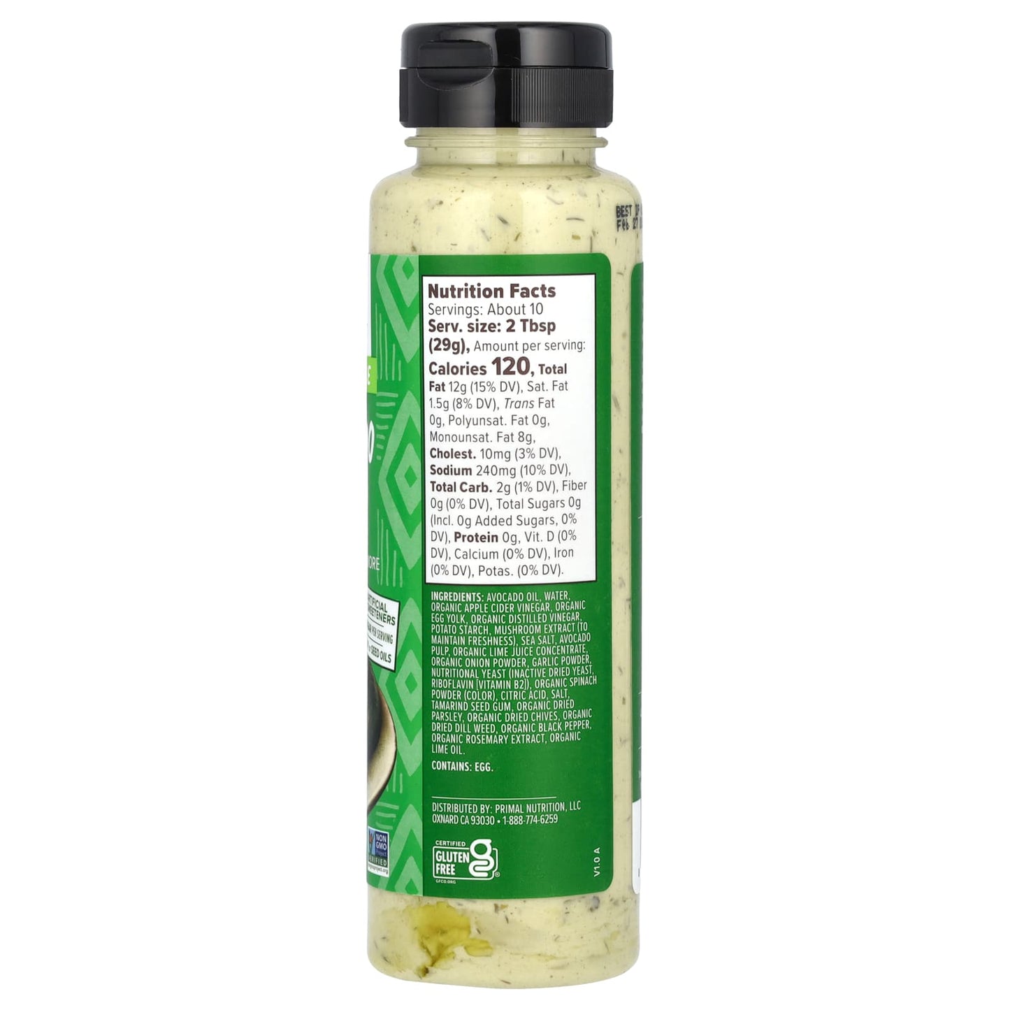 Primal Kitchen, Dipping Sauce Made With Avocado Oil, Avocado Lime, 10 oz (283 g) - Image 2