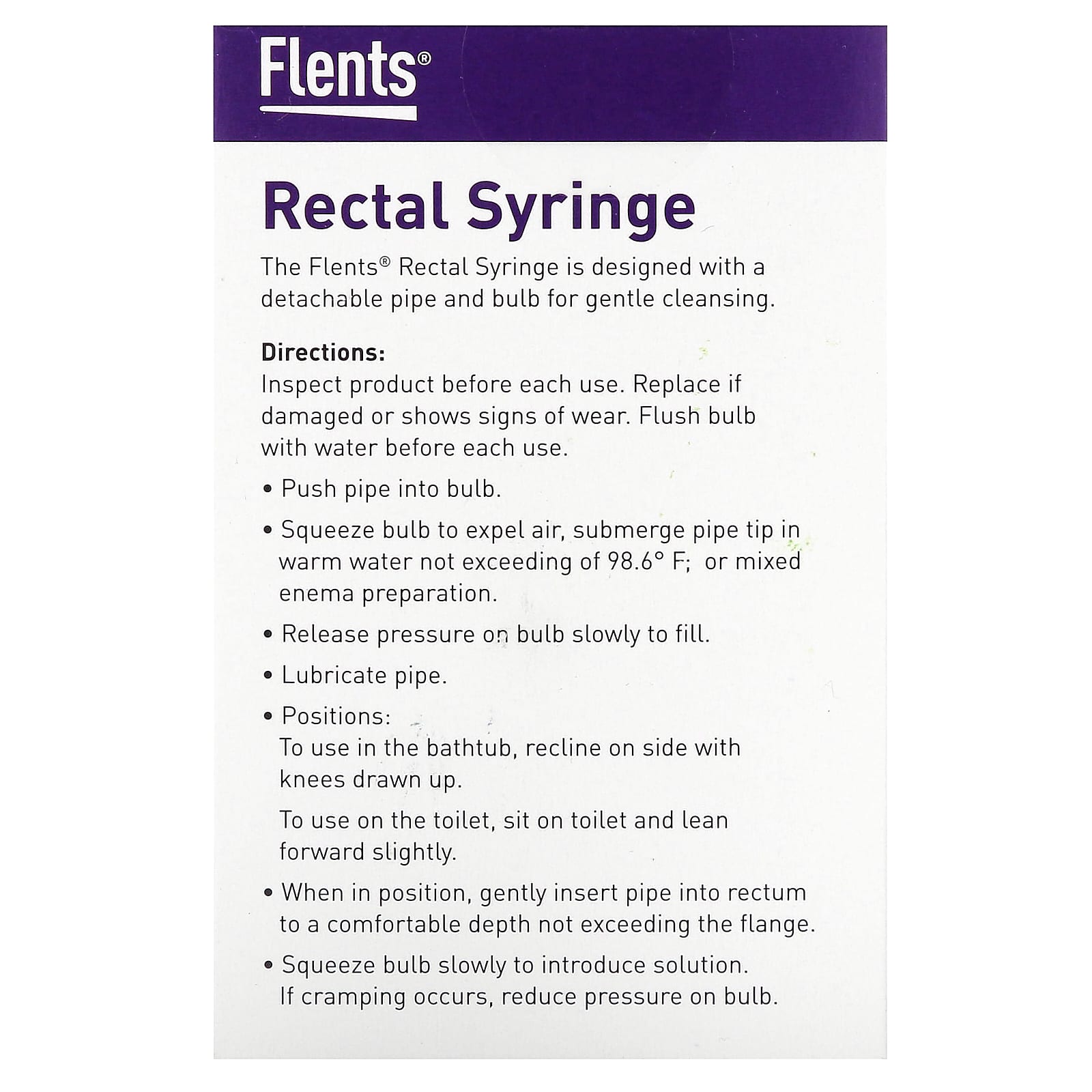 Flents Rectal Syringe Cleansing Kit - 8 fl oz - Image 2