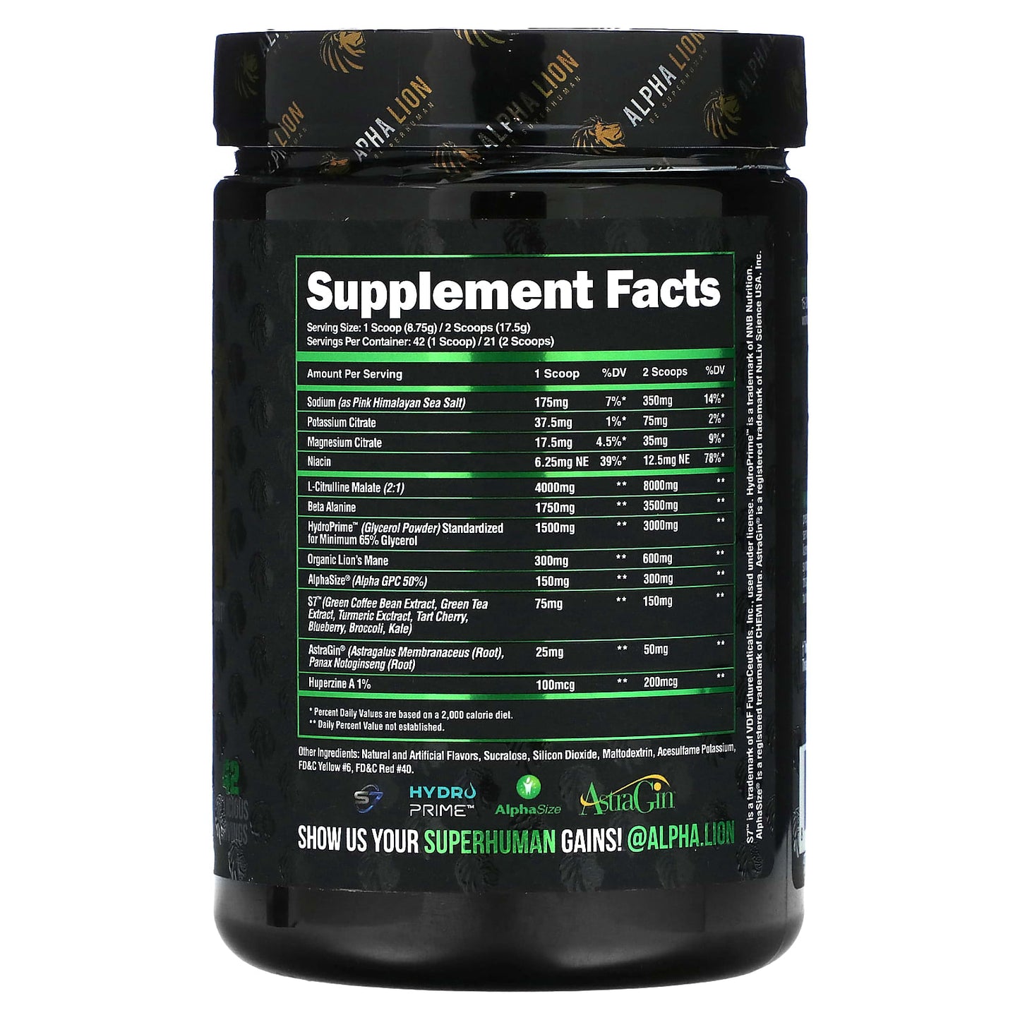 Alpha Lion Superhuman Pump Pre-Workout Supplement - Image 2