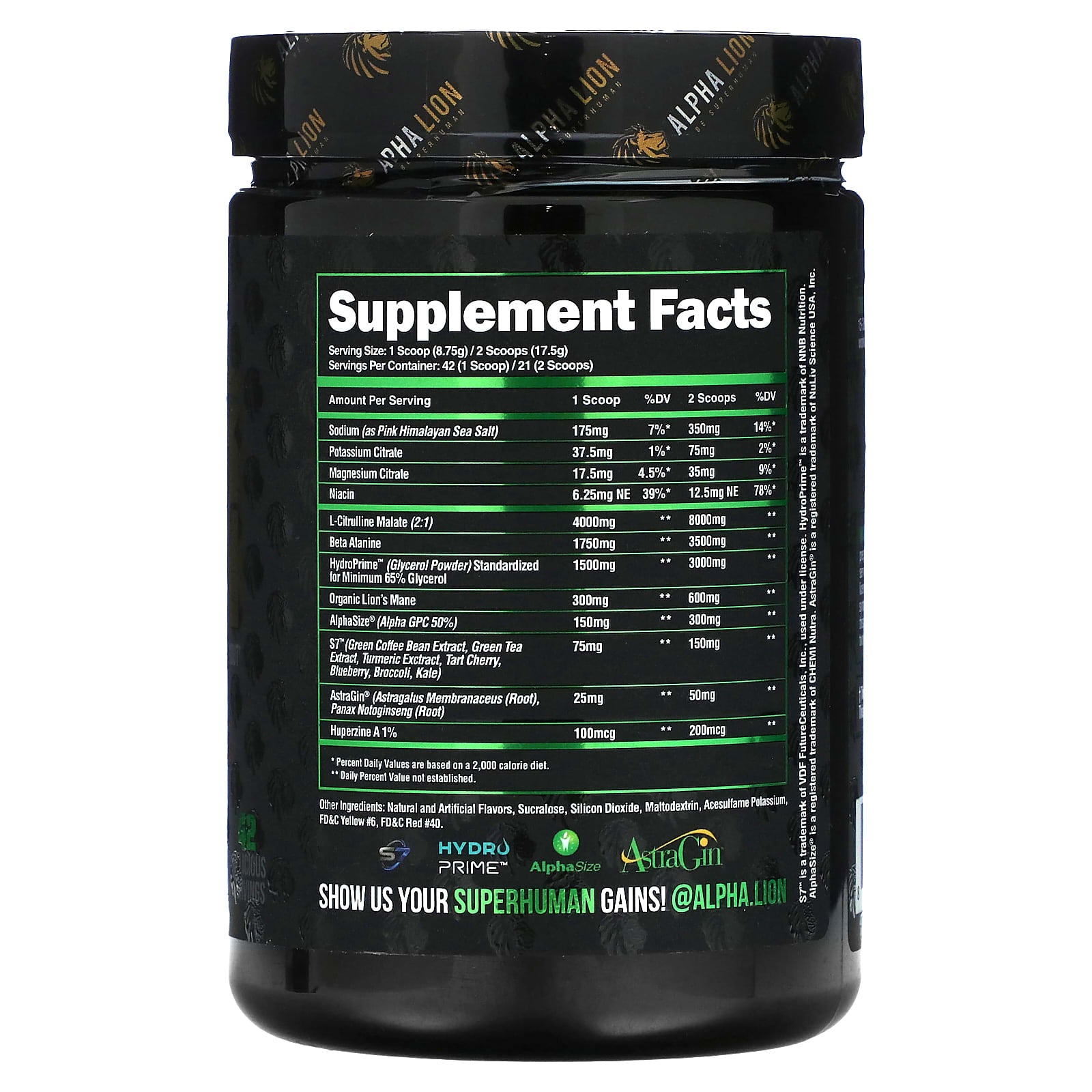 Alpha Lion Superhuman Pump Pre-Workout Supplement - Image 2