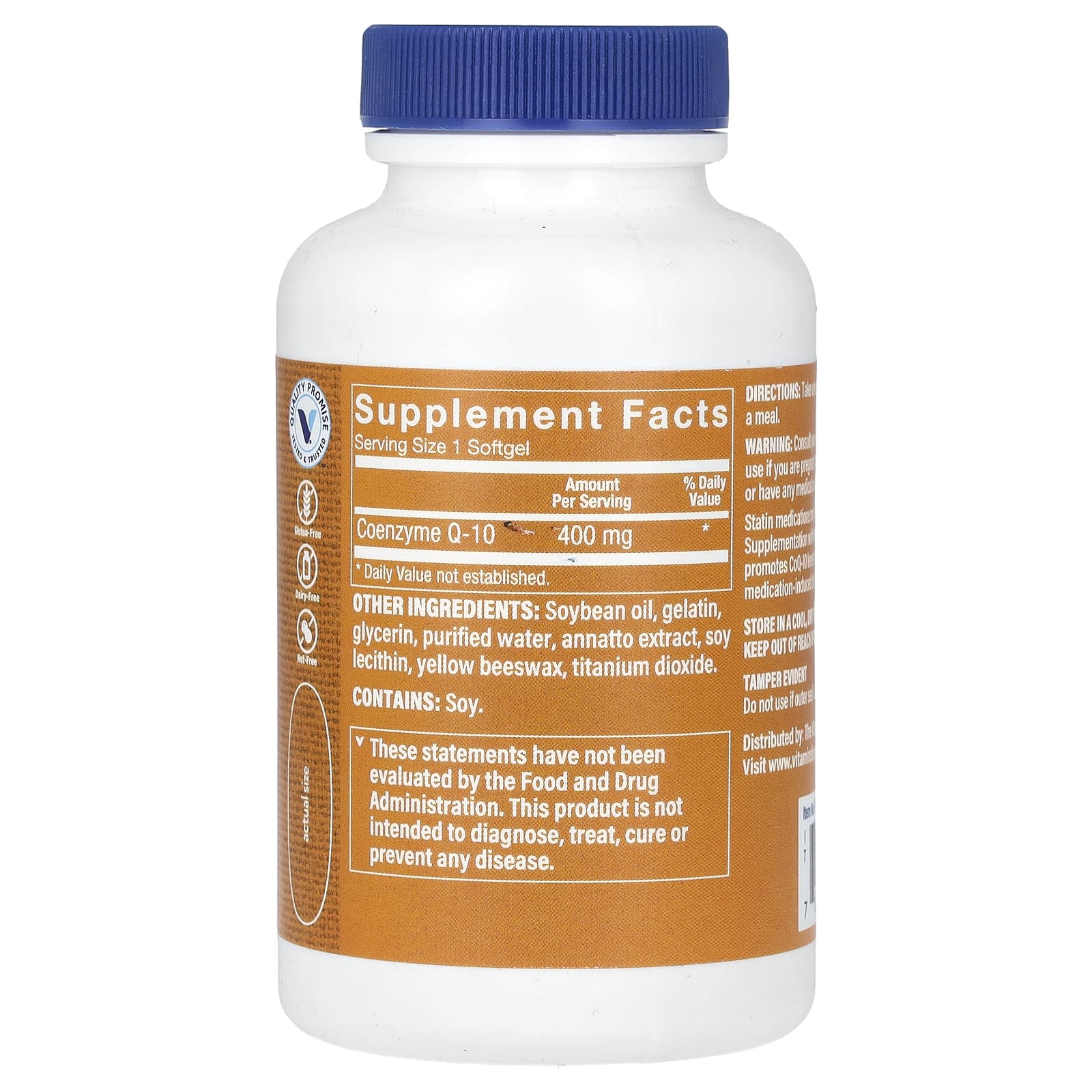 The Vitamin Shoppe, CoQ-10, 400 mg, 60 Softgels - Image 2