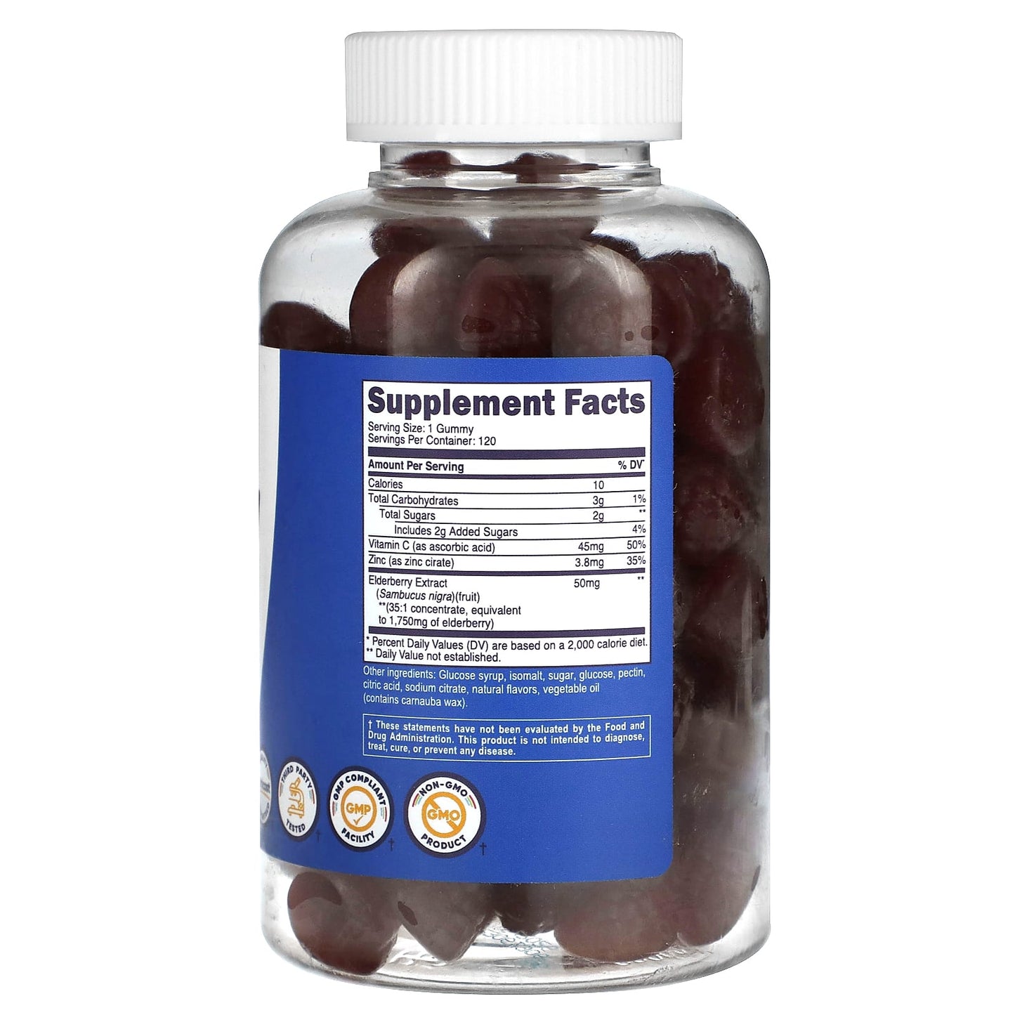 Nutricost, Kids, Elderberry, Ages 4+, 1,750 mg, 120 Gummies - Image 2