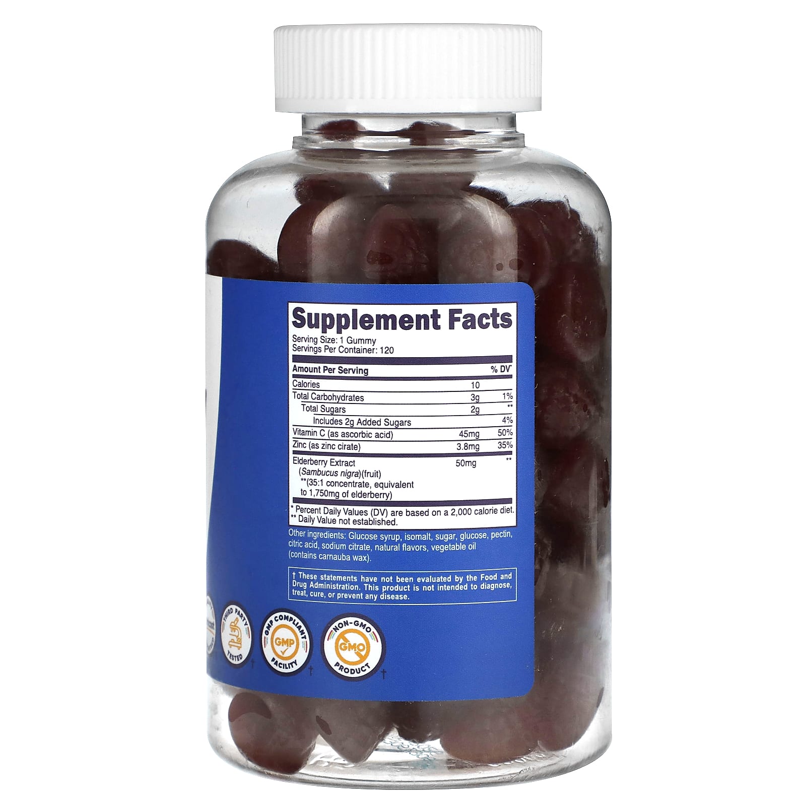 Nutricost, Kids, Elderberry, Ages 4+, 1,750 mg, 120 Gummies - Image 2