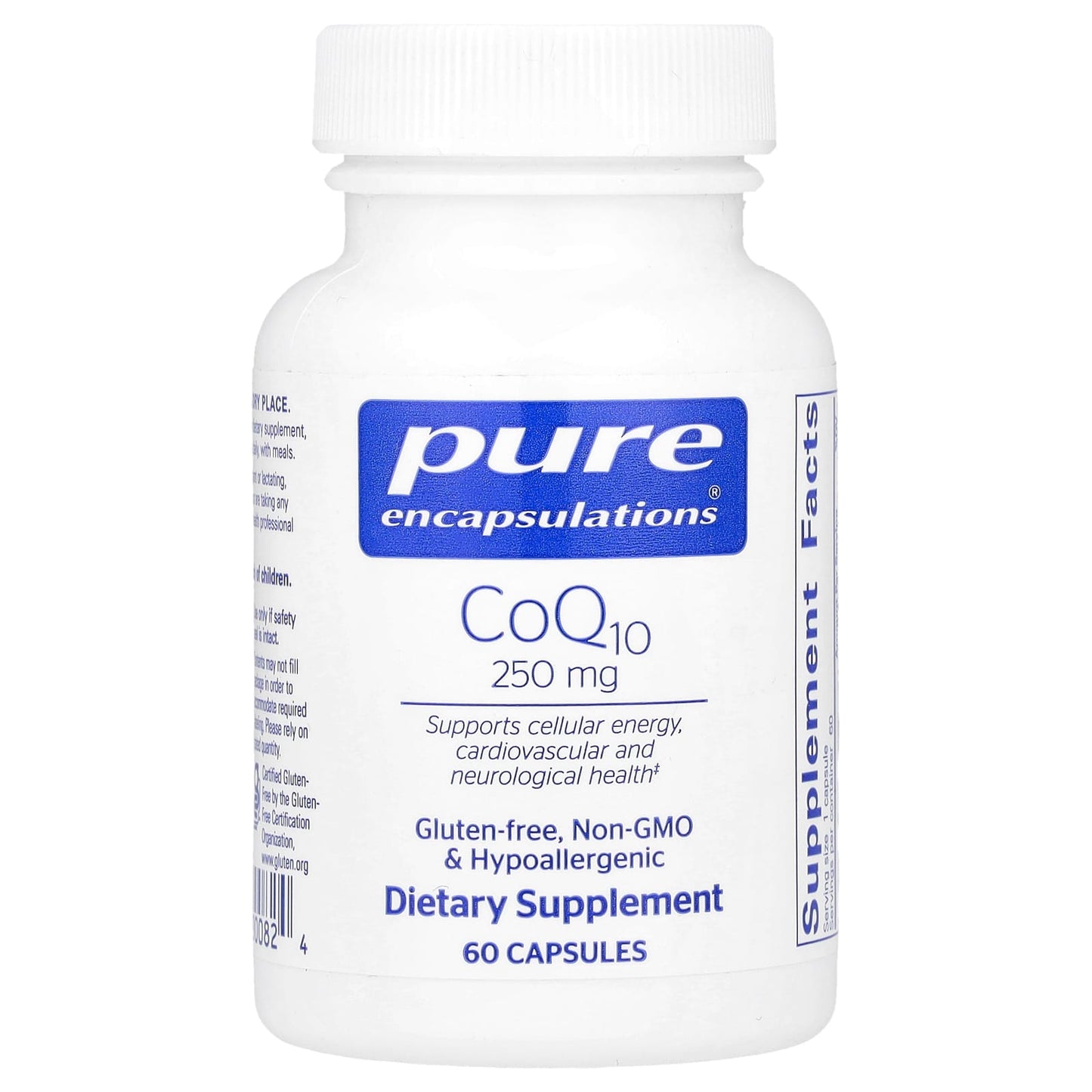 Pure Encapsulations, CoQ10, 250 mg, 60 Capsules - Image 1