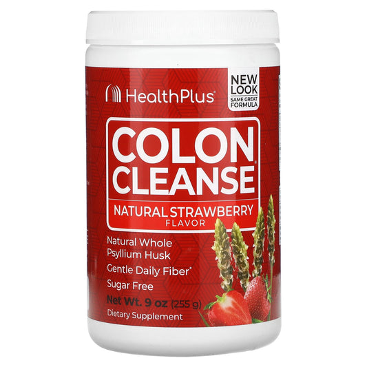 Natural Colon Cleanse & Detox Supplement - Strawberry Flavor by Health Plus - Image 1