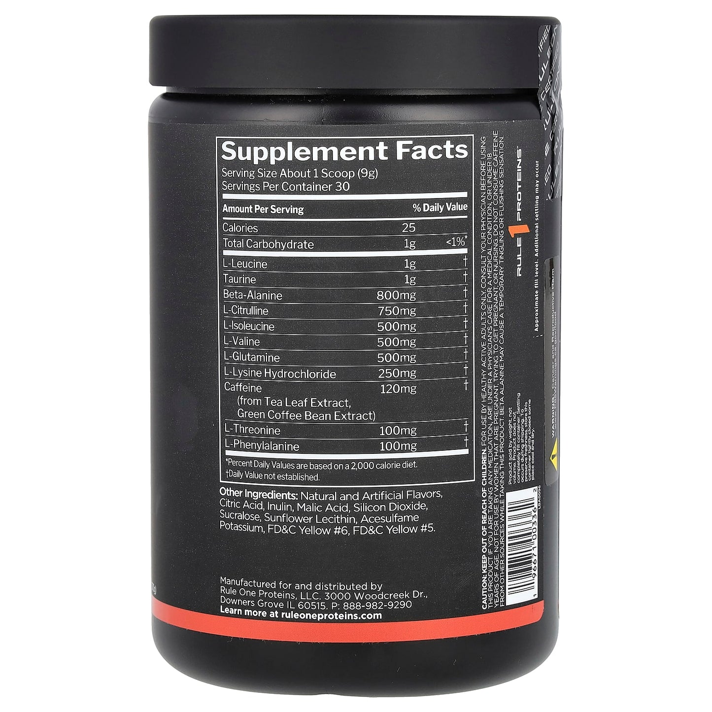 Rule One Proteins, Energized Amino, Orange Clementine, 9.52 oz (270 g) - Image 2